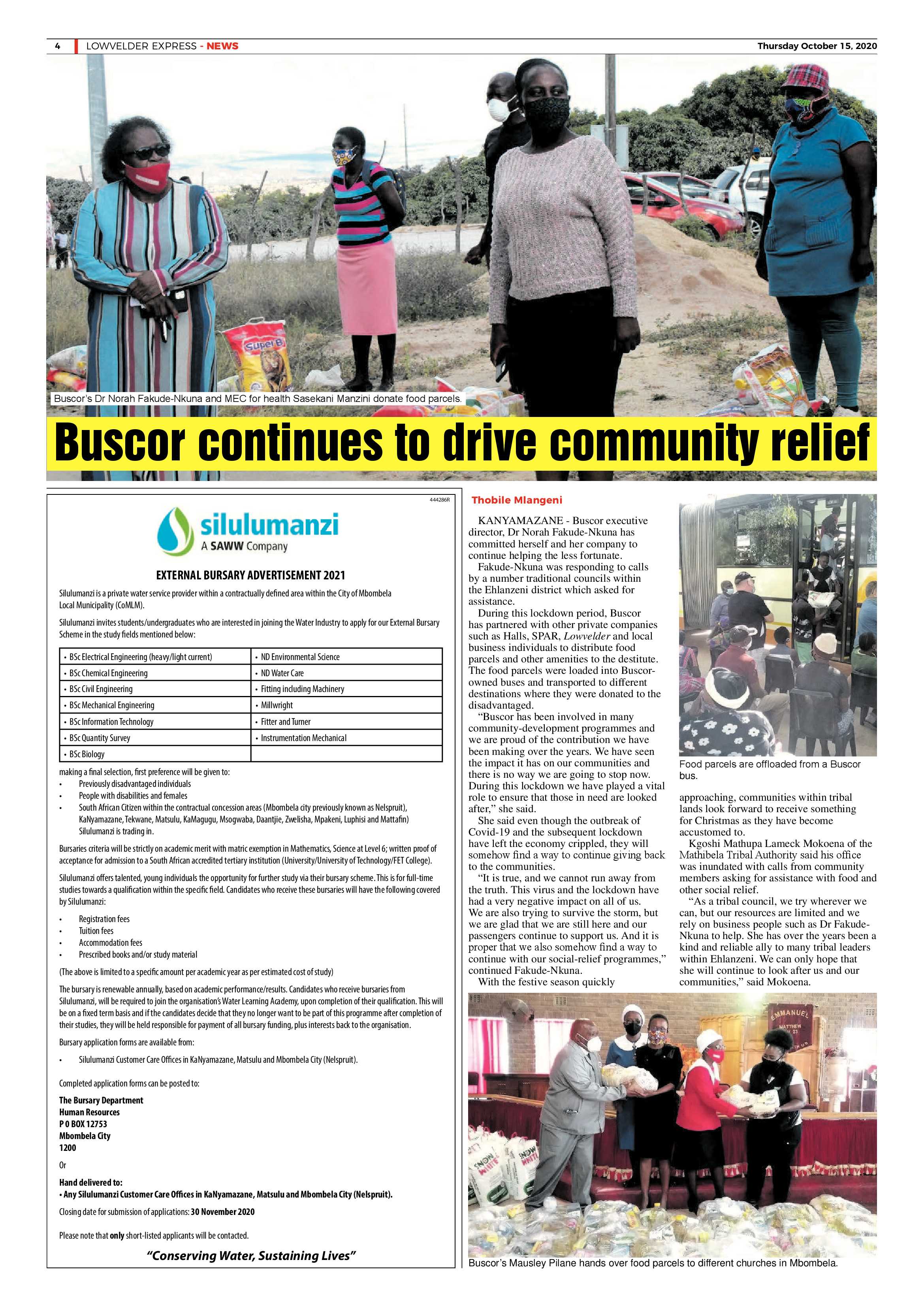 Lowvelder Express 15 October 2020 page 4