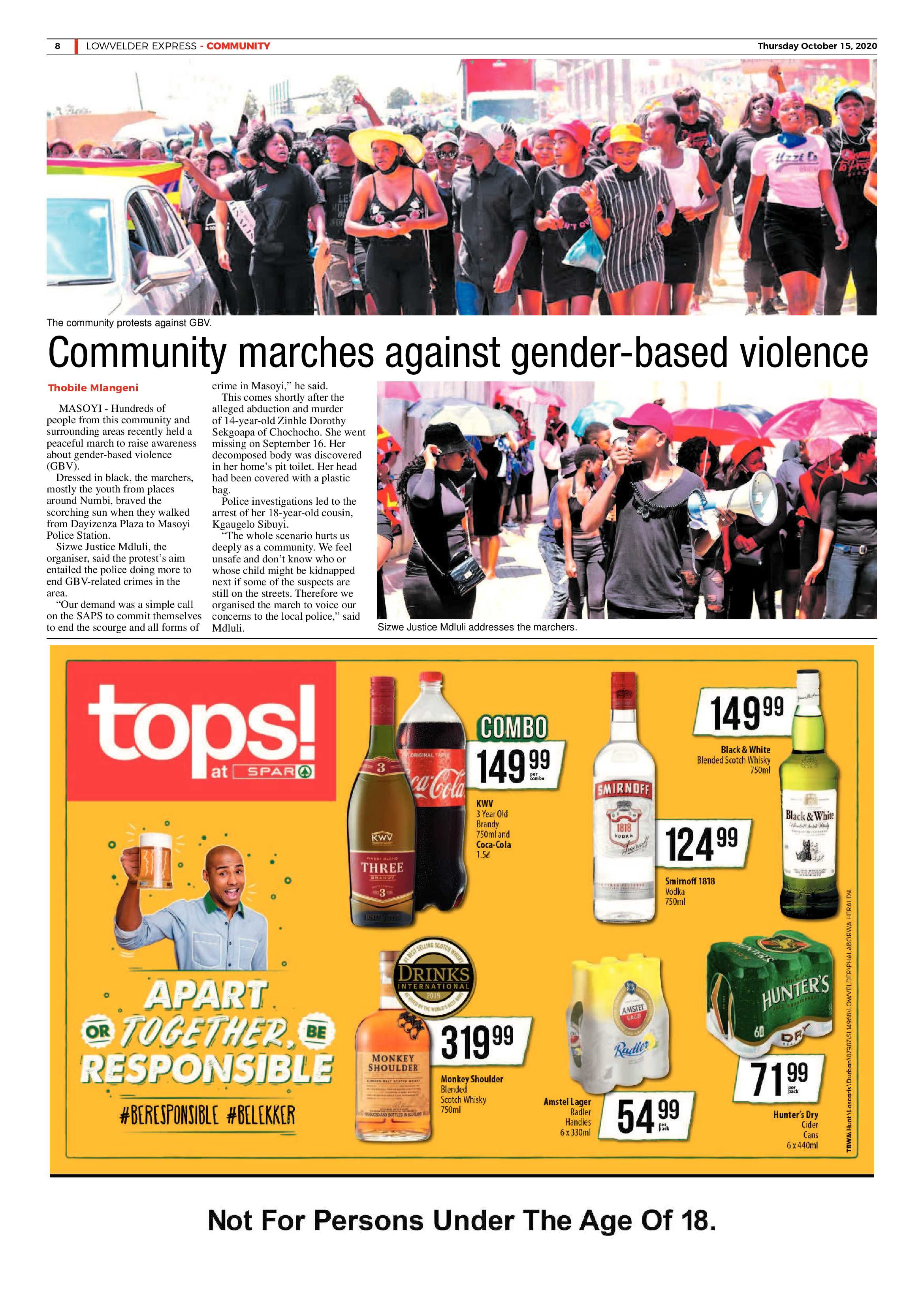 Lowvelder Express 15 October 2020 page 8