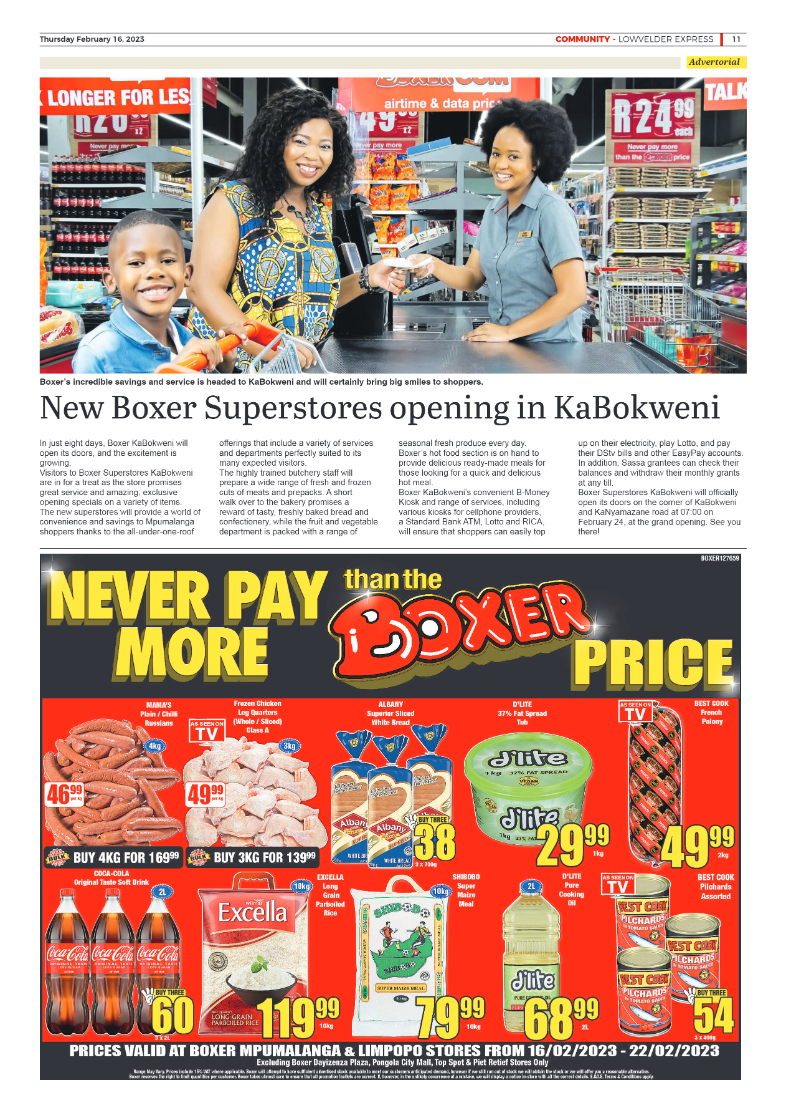 Lowvelder Express 16 February 2023 page 11