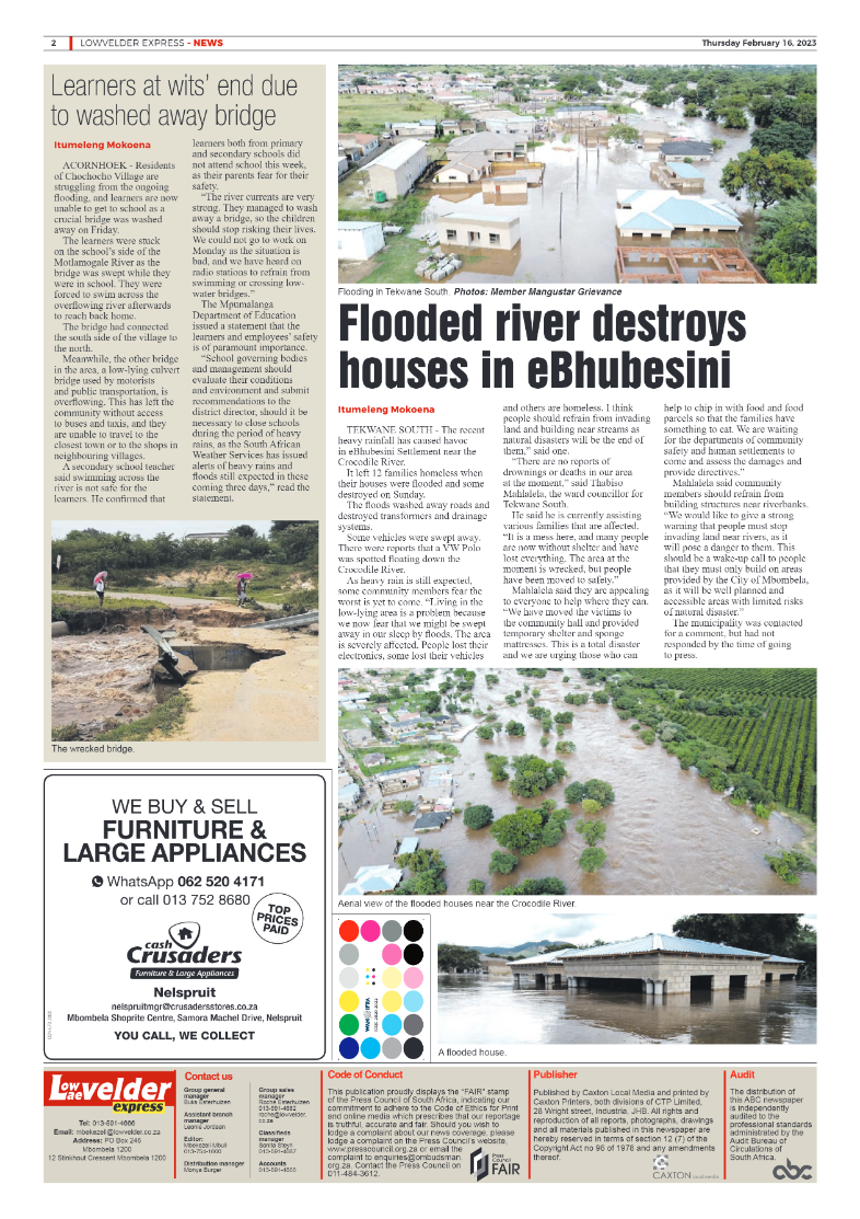 Lowvelder Express 16 February 2023 page 2