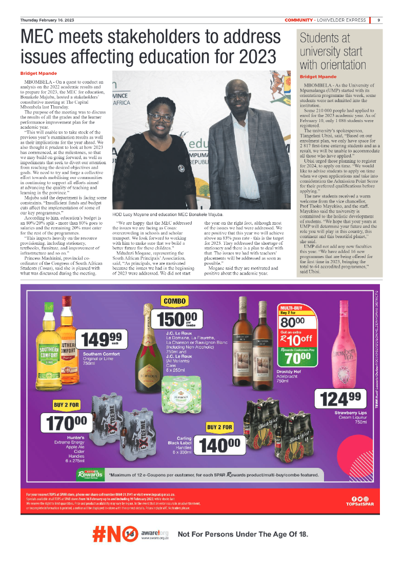 Lowvelder Express 16 February 2023 page 9