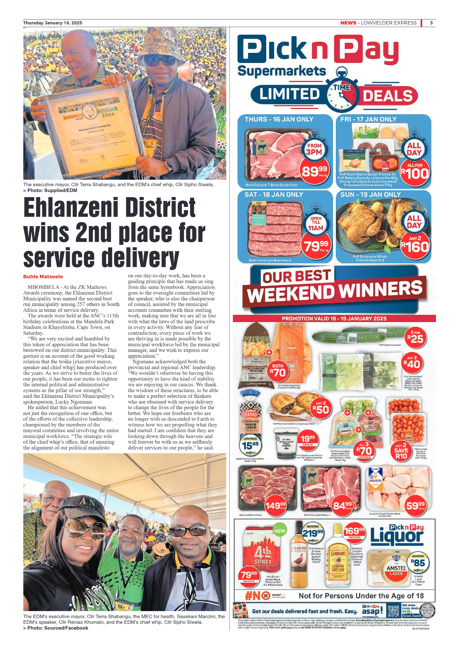 Lowvelder Express 16 January 2025 page 3