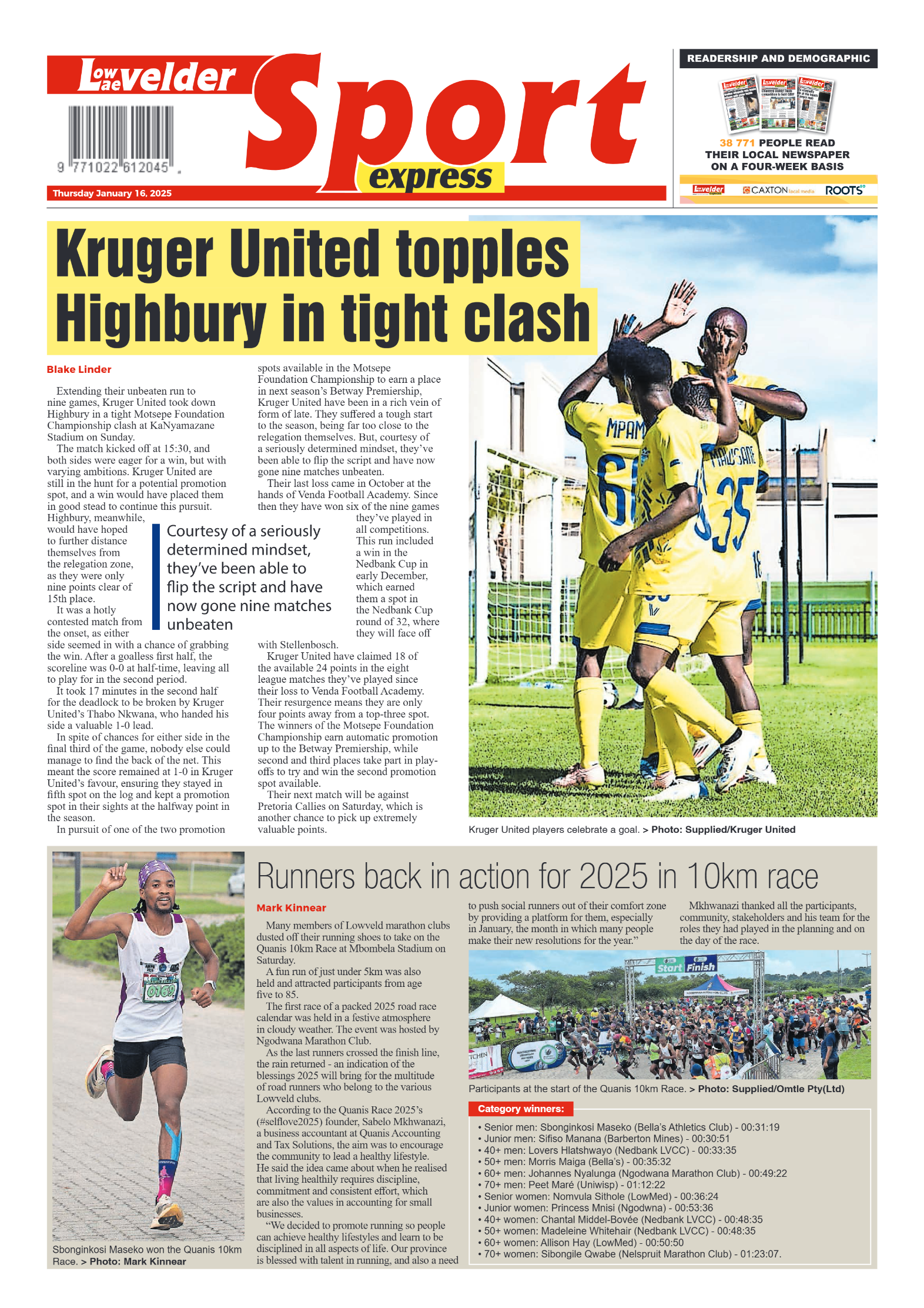 Lowvelder Express 16 January 2025 page 8