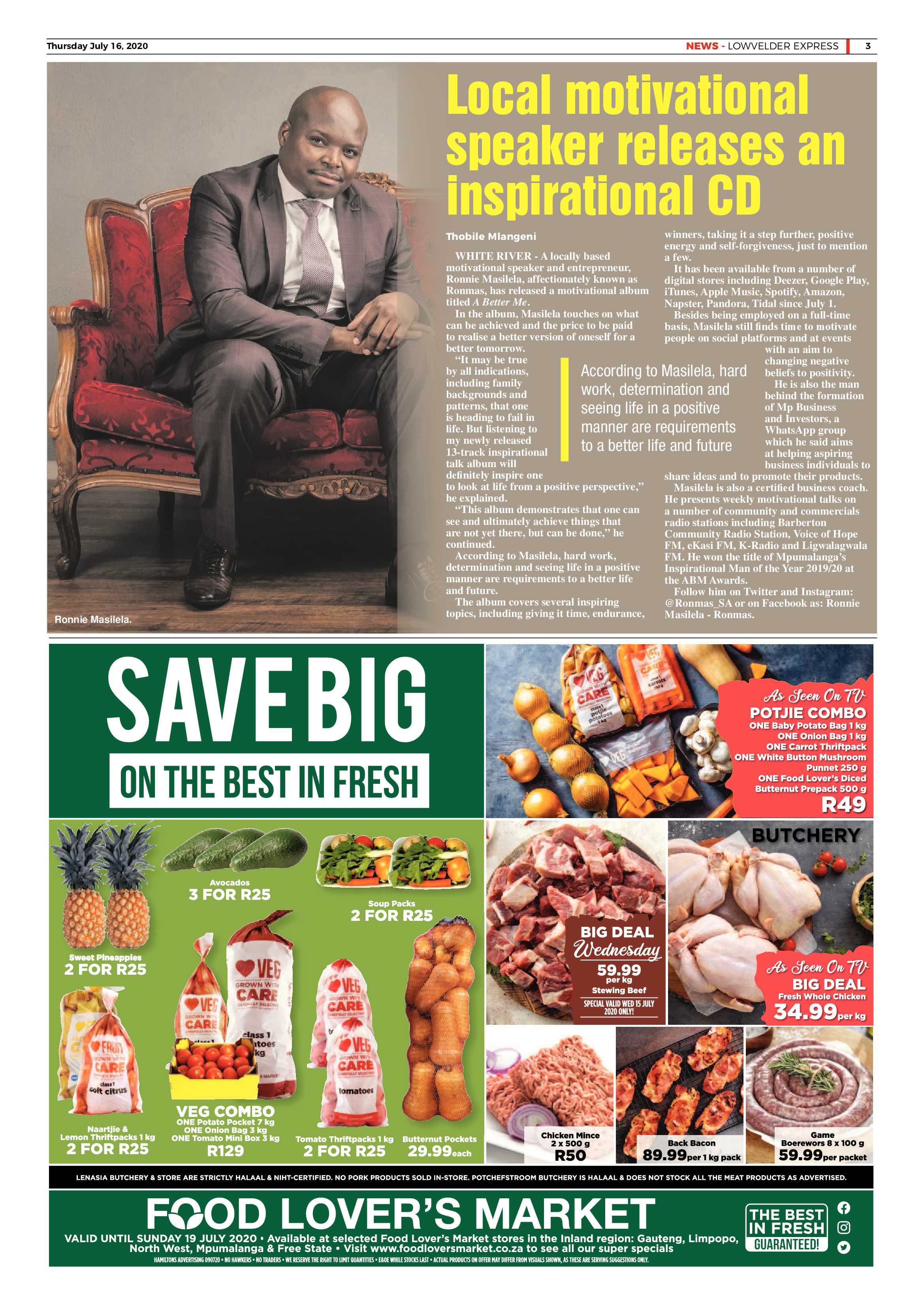 Lowvelder Express 16 July 2020 page 3