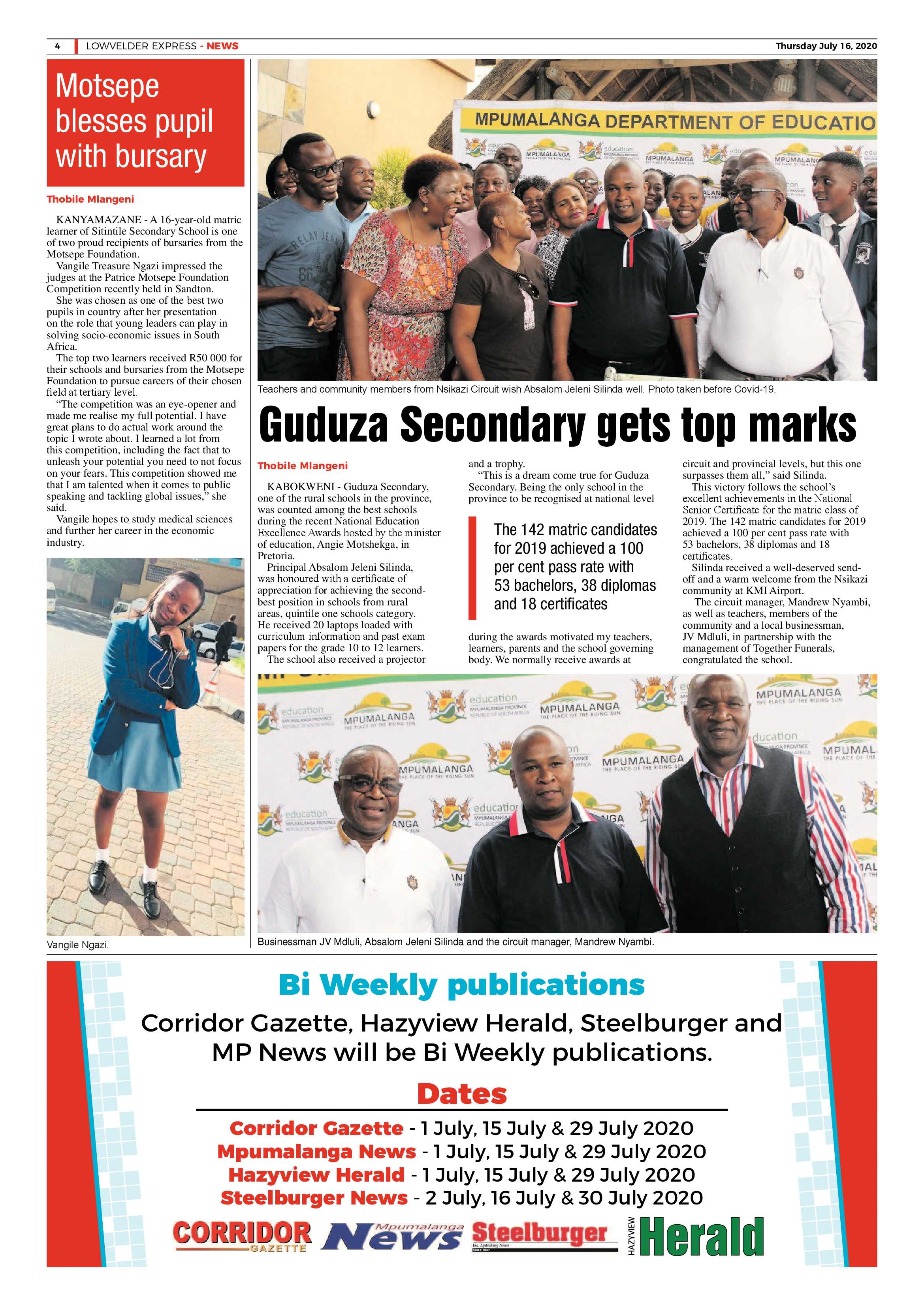 Lowvelder Express 16 July 2020 page 4