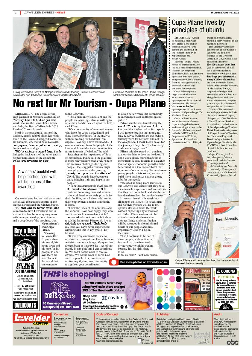 Lowvelder Express 16 June 2022 page 2