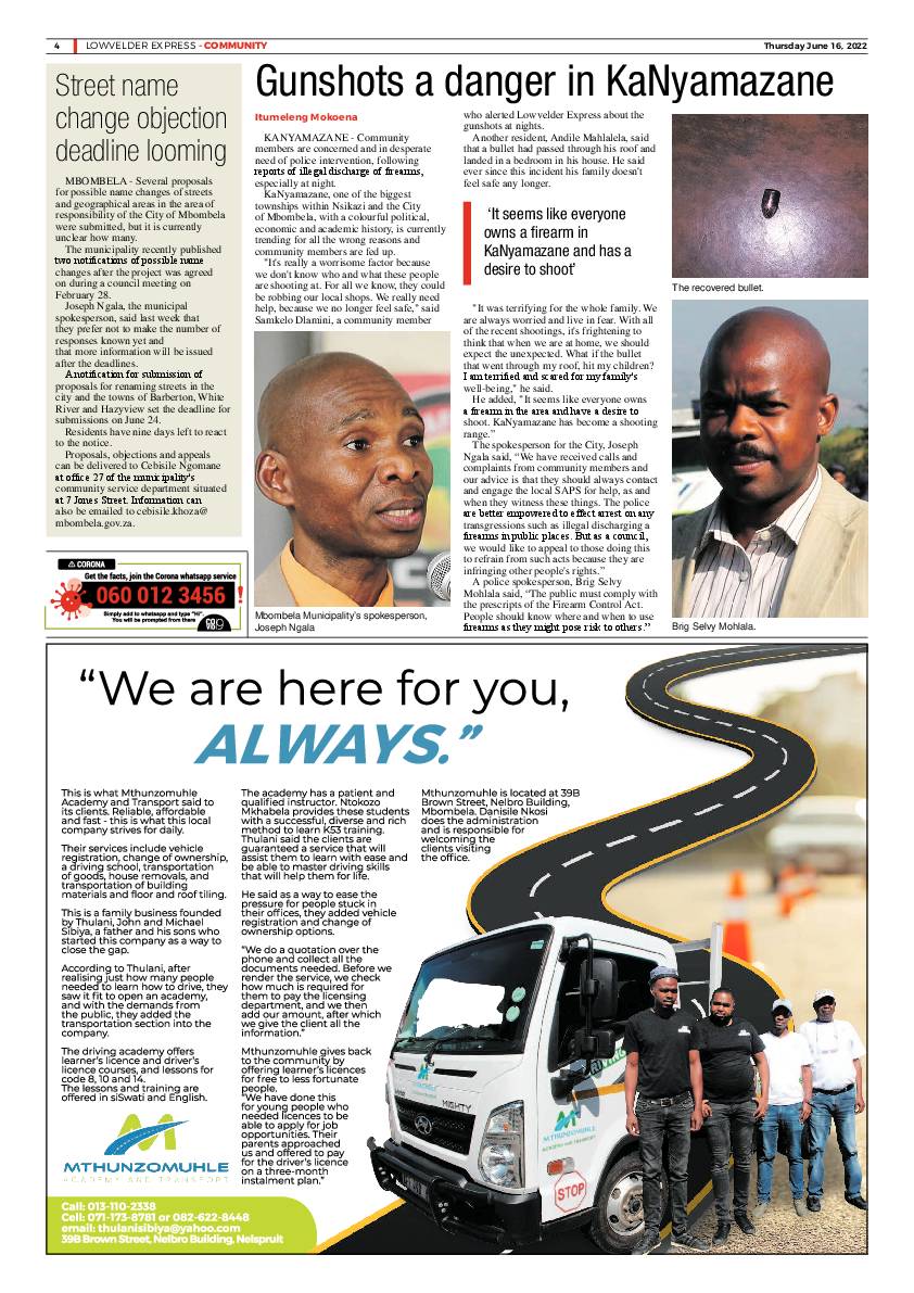 Lowvelder Express 16 June 2022 page 4