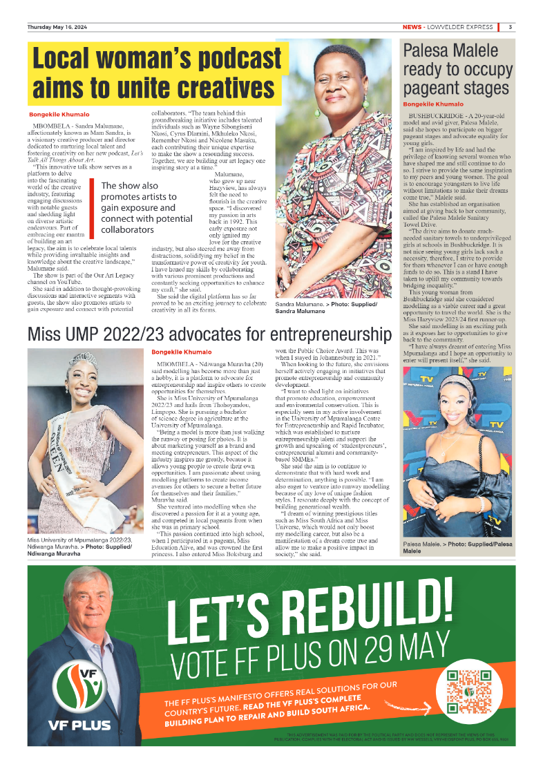 Lowvelder Express 16 May 2024 page 3