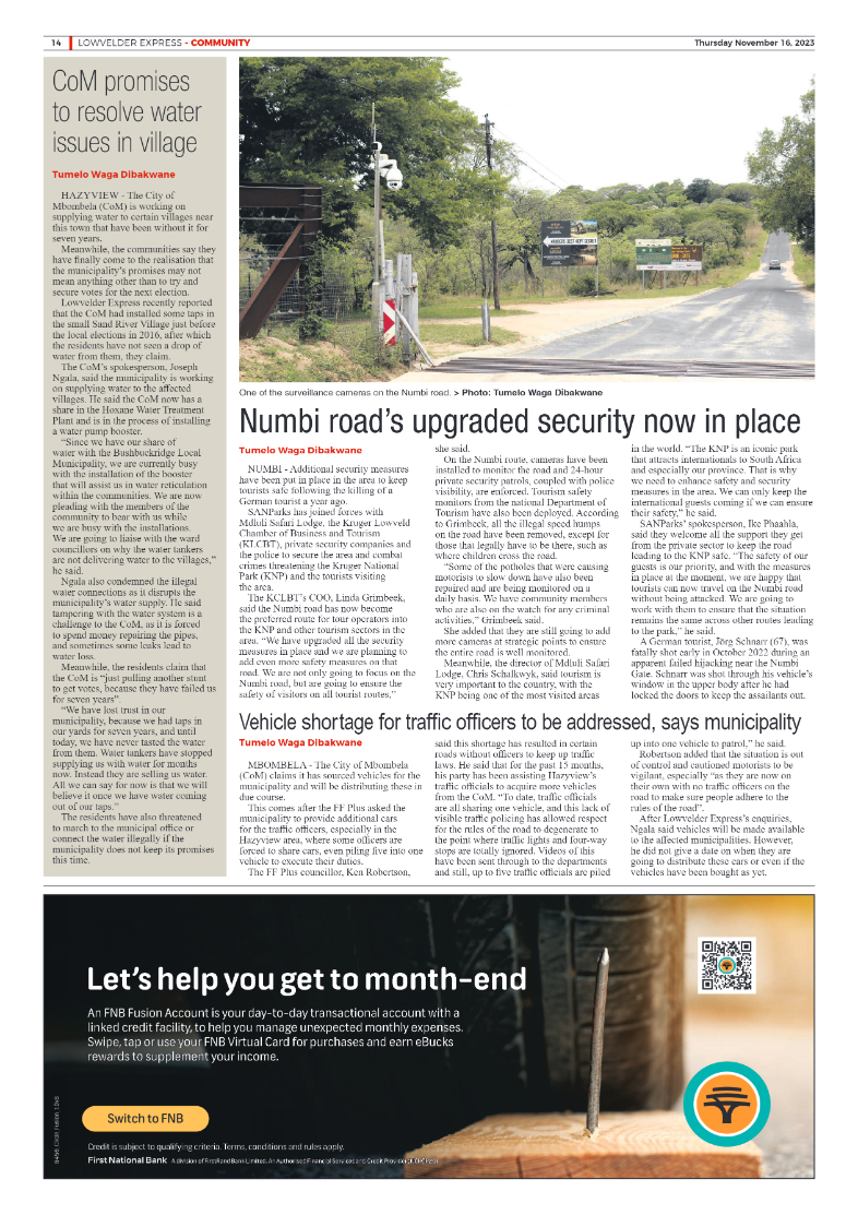 Lowvelder Express 16 November 2023 page 14