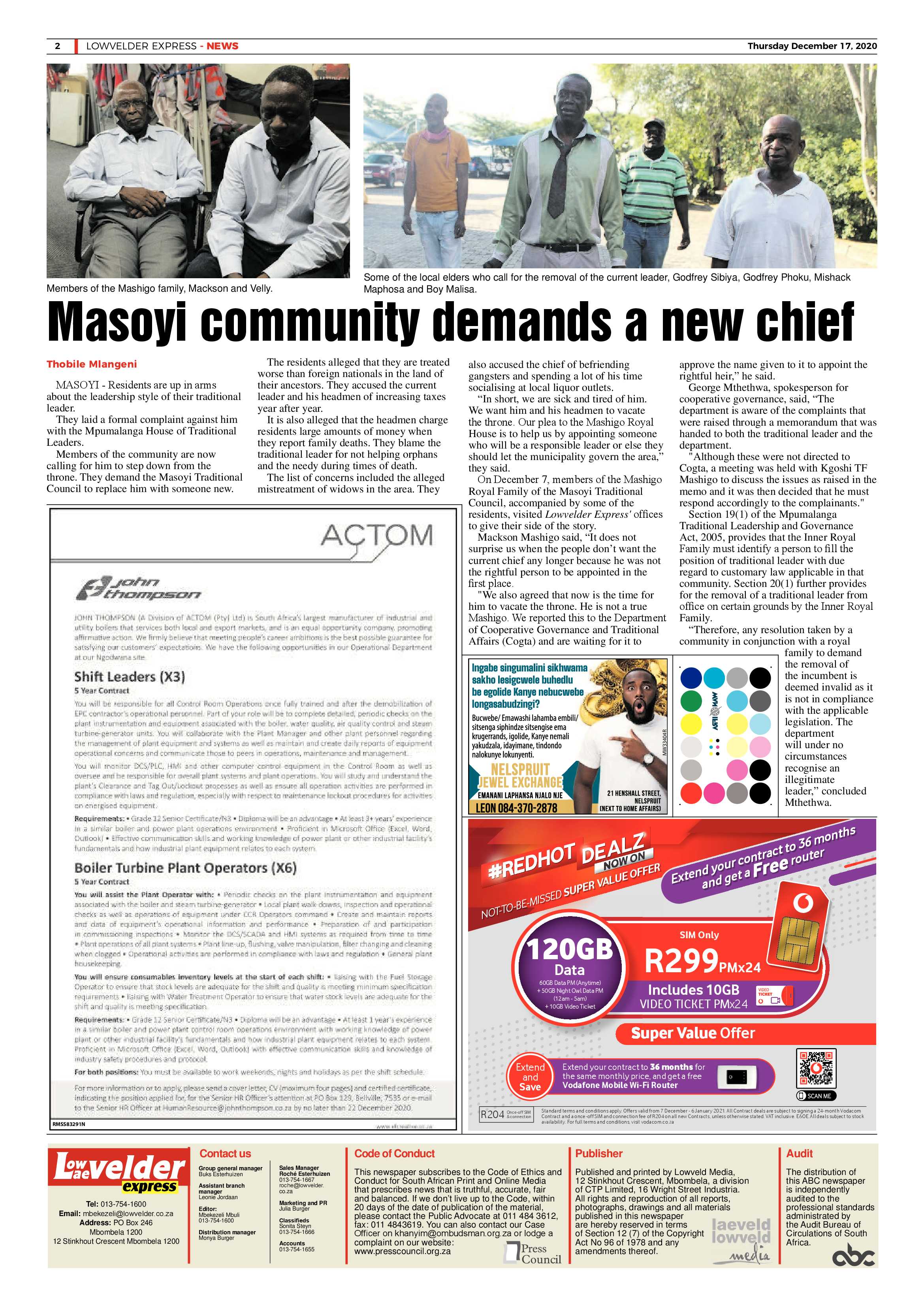 Lowvelder Express 17 December 2020 page 2