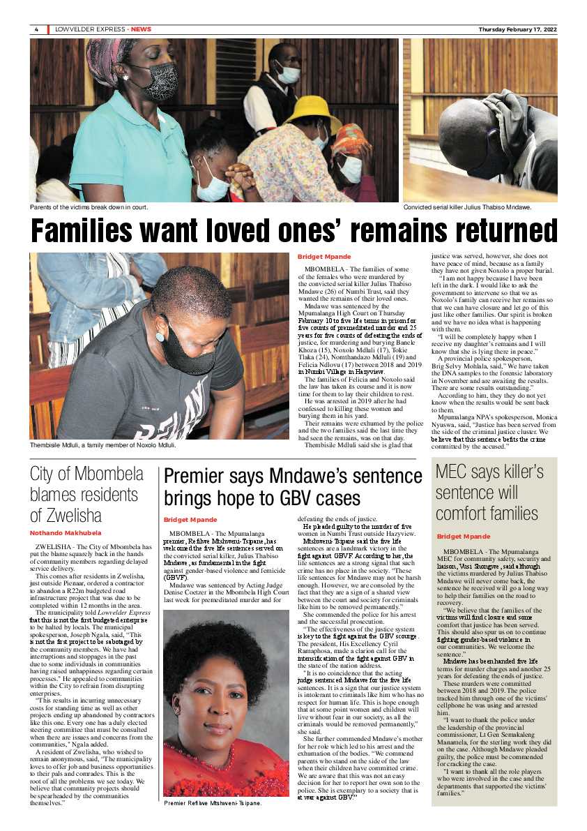 Lowvelder Express 17 February 2022 page 4