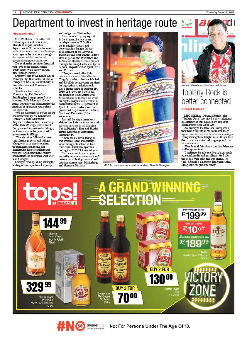 Lowvelder Express 17 June 2021 page 8