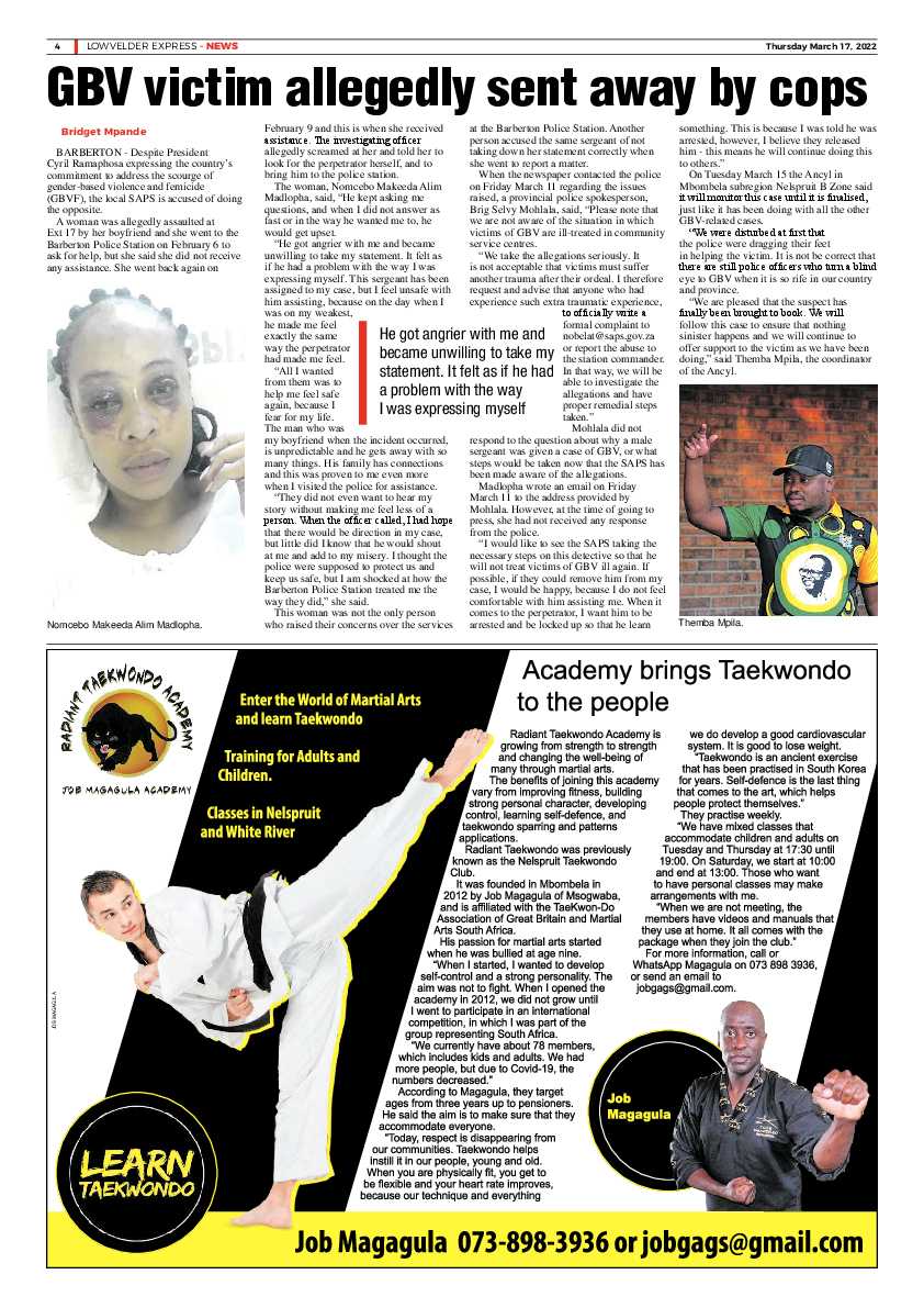 Lowvelder Express 17 March 2022 page 4