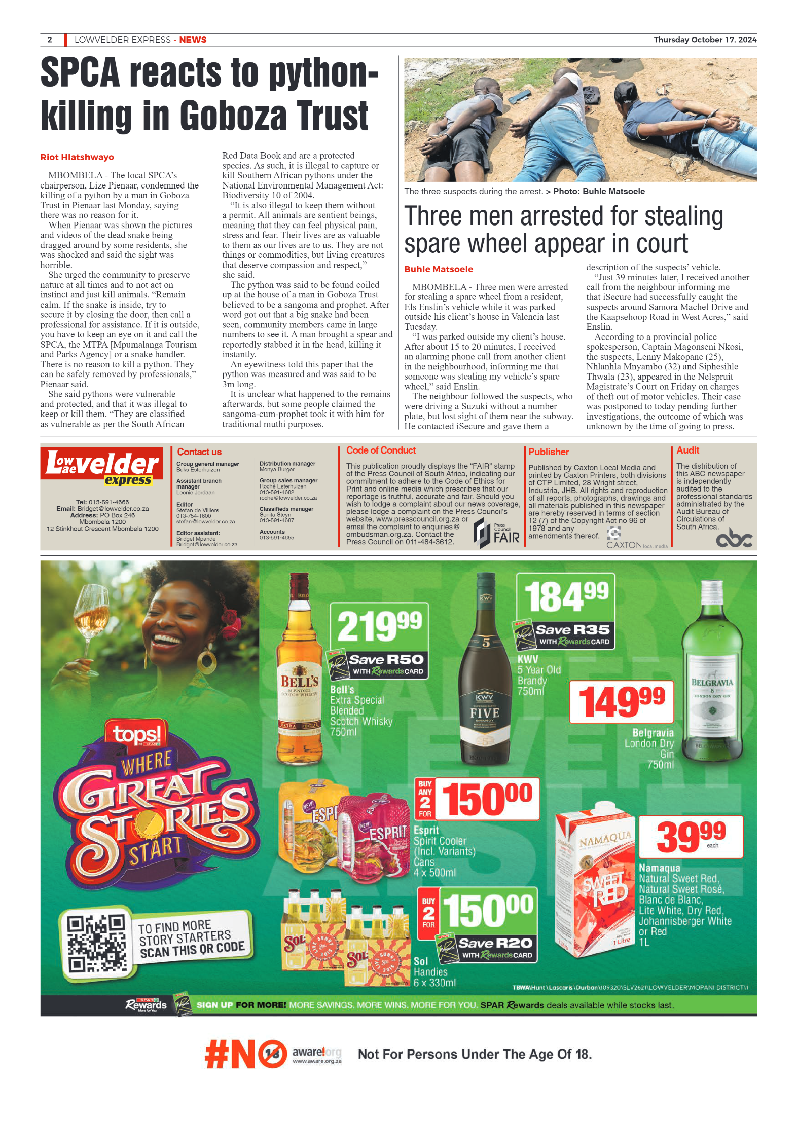 Lowvelder Express 17 October 2024 page 2