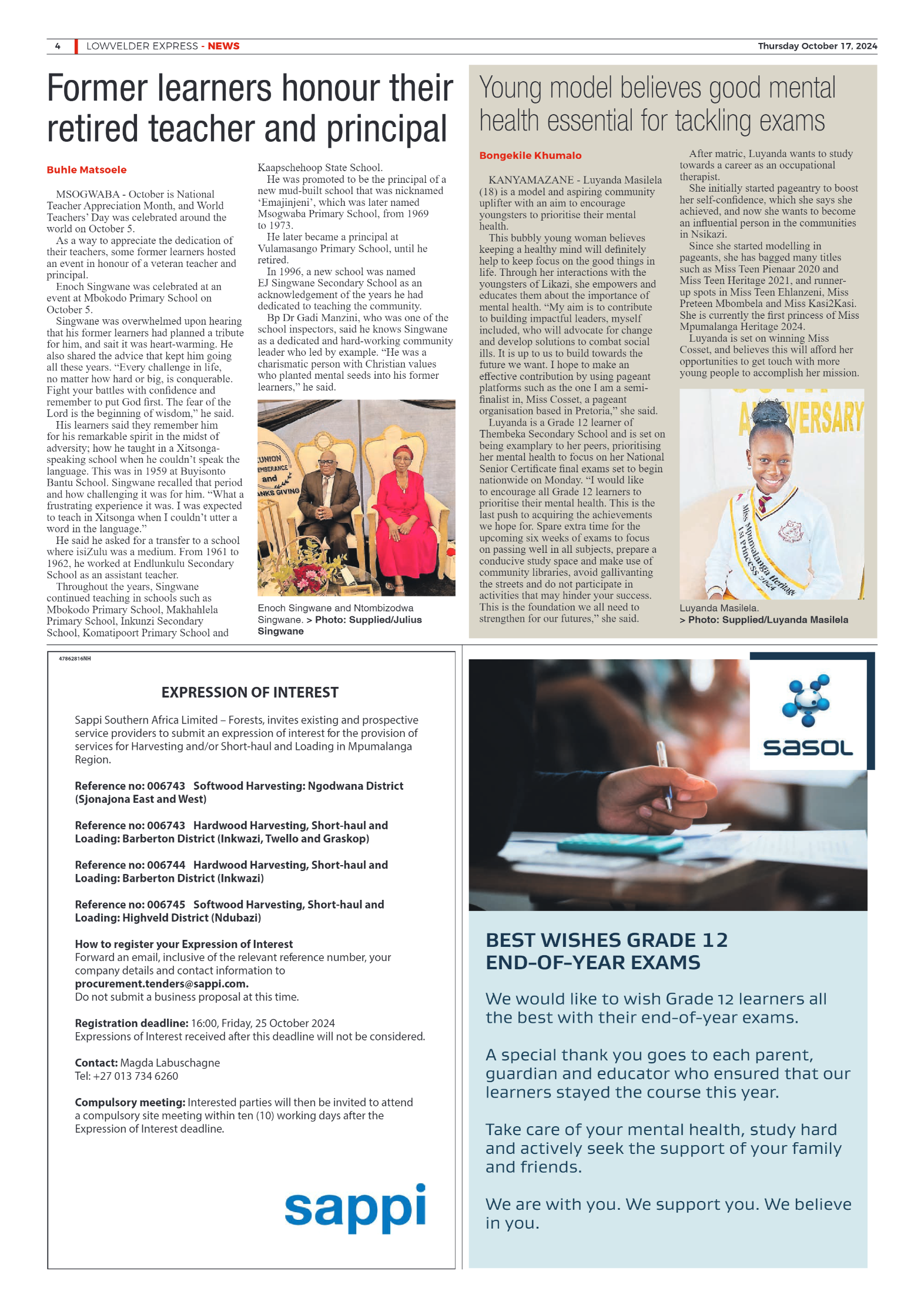 Lowvelder Express 17 October 2024 page 4