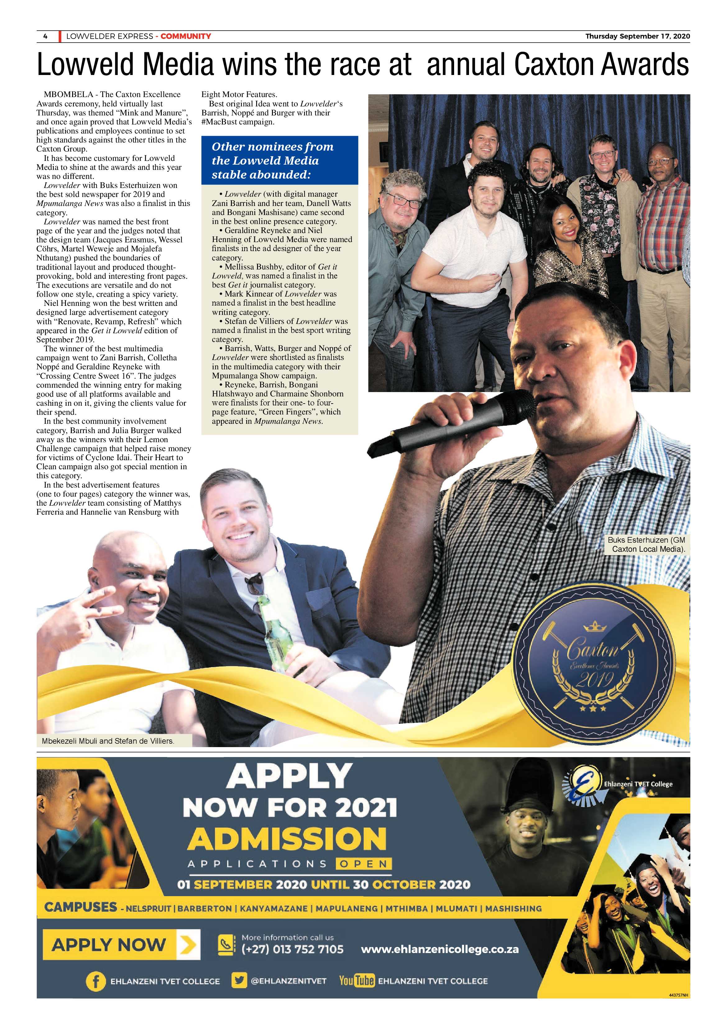 Lowvelder Express 17 September 2020 page 4