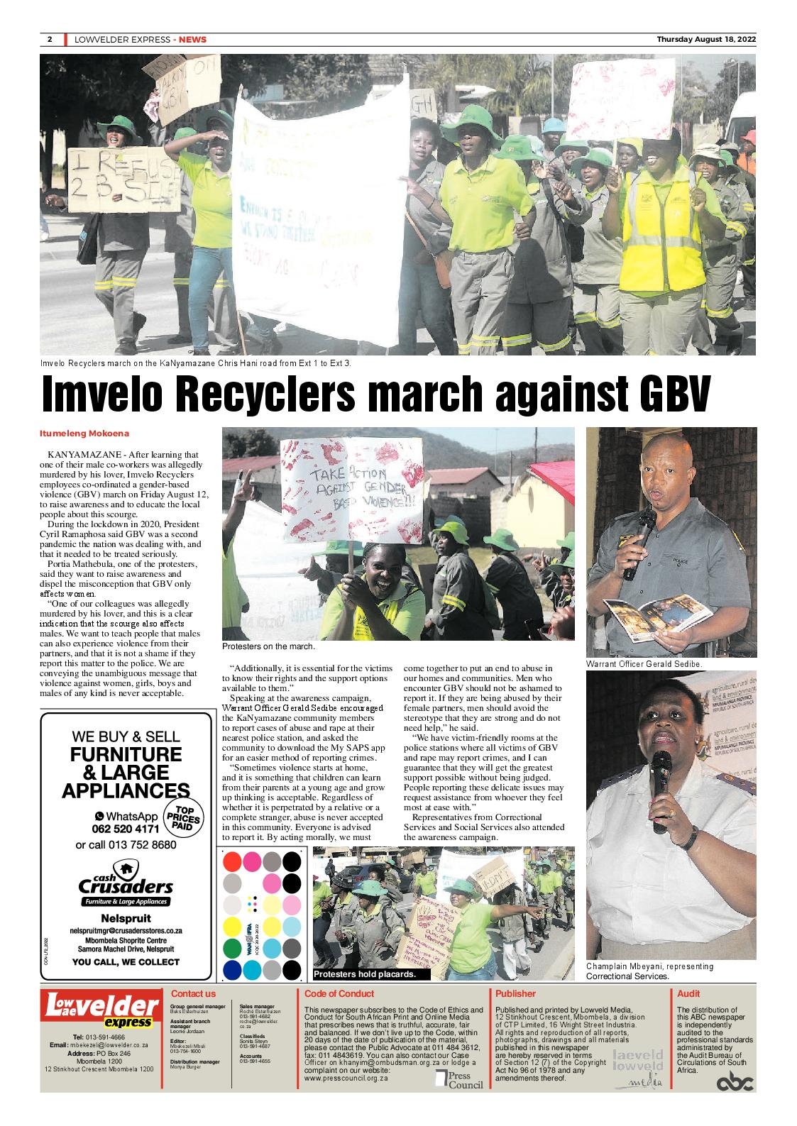 Lowvelder Express 18 August 2022 page 2
