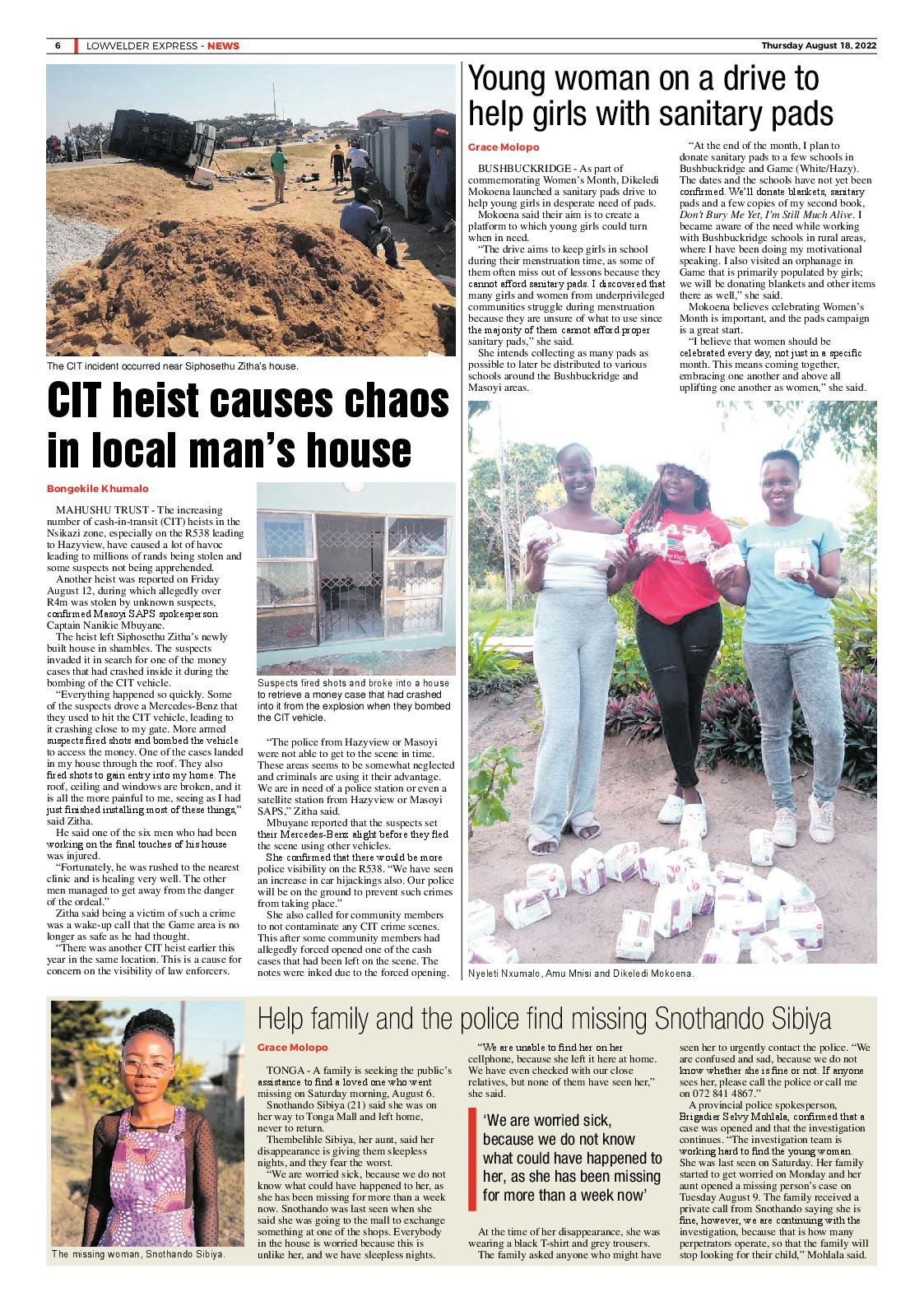 Lowvelder Express 18 August 2022 page 6