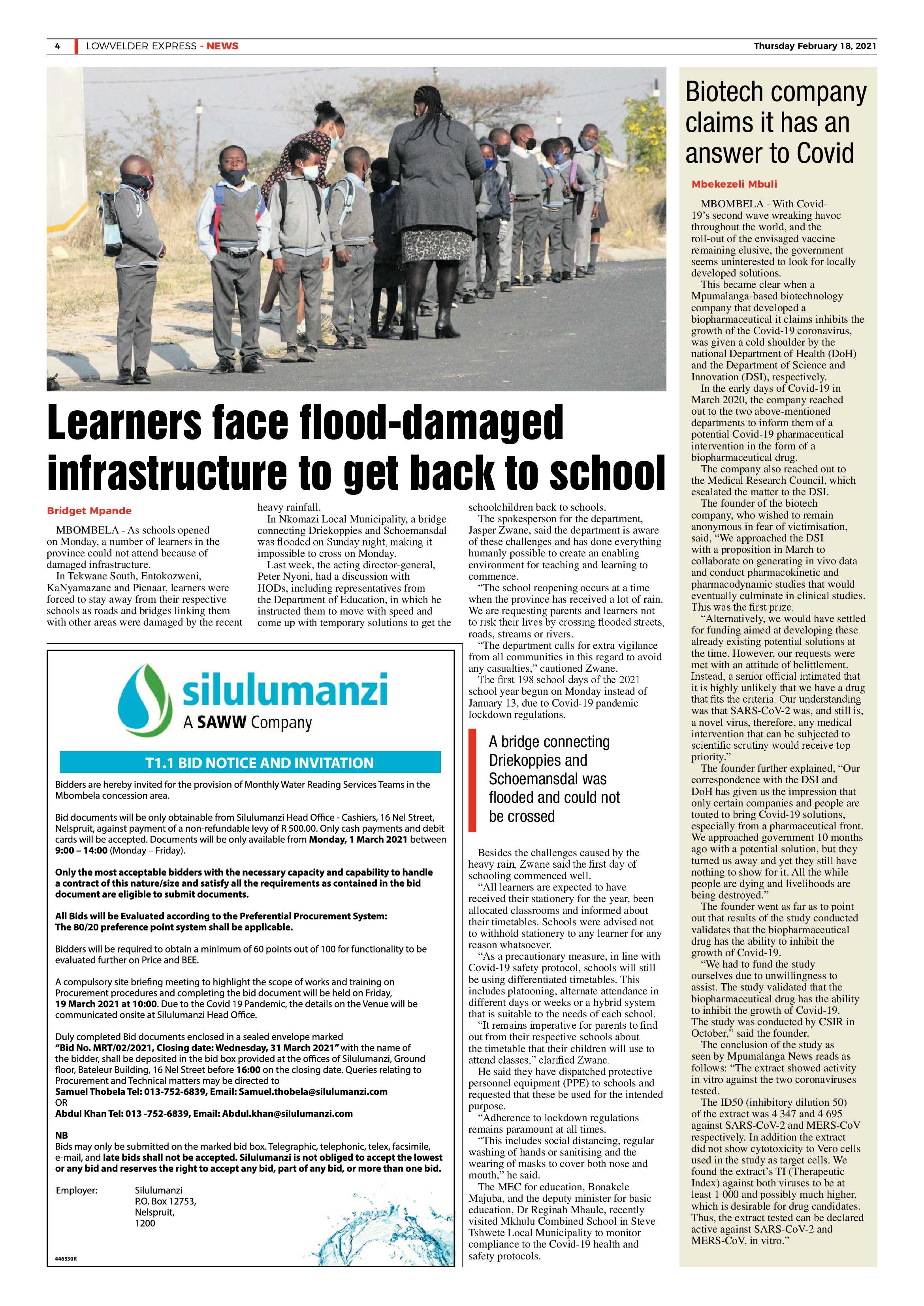 Lowvelder Express 18 February 2021 page 4