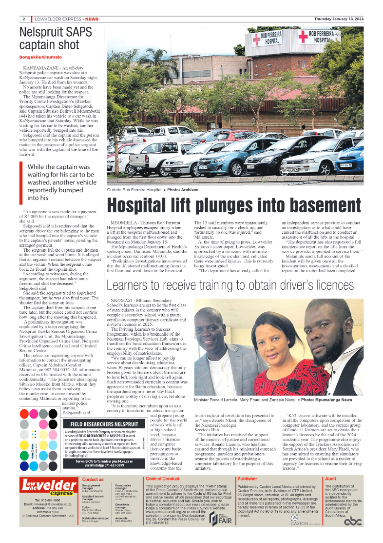 Lowvelder Express 18 January 2024 page 2