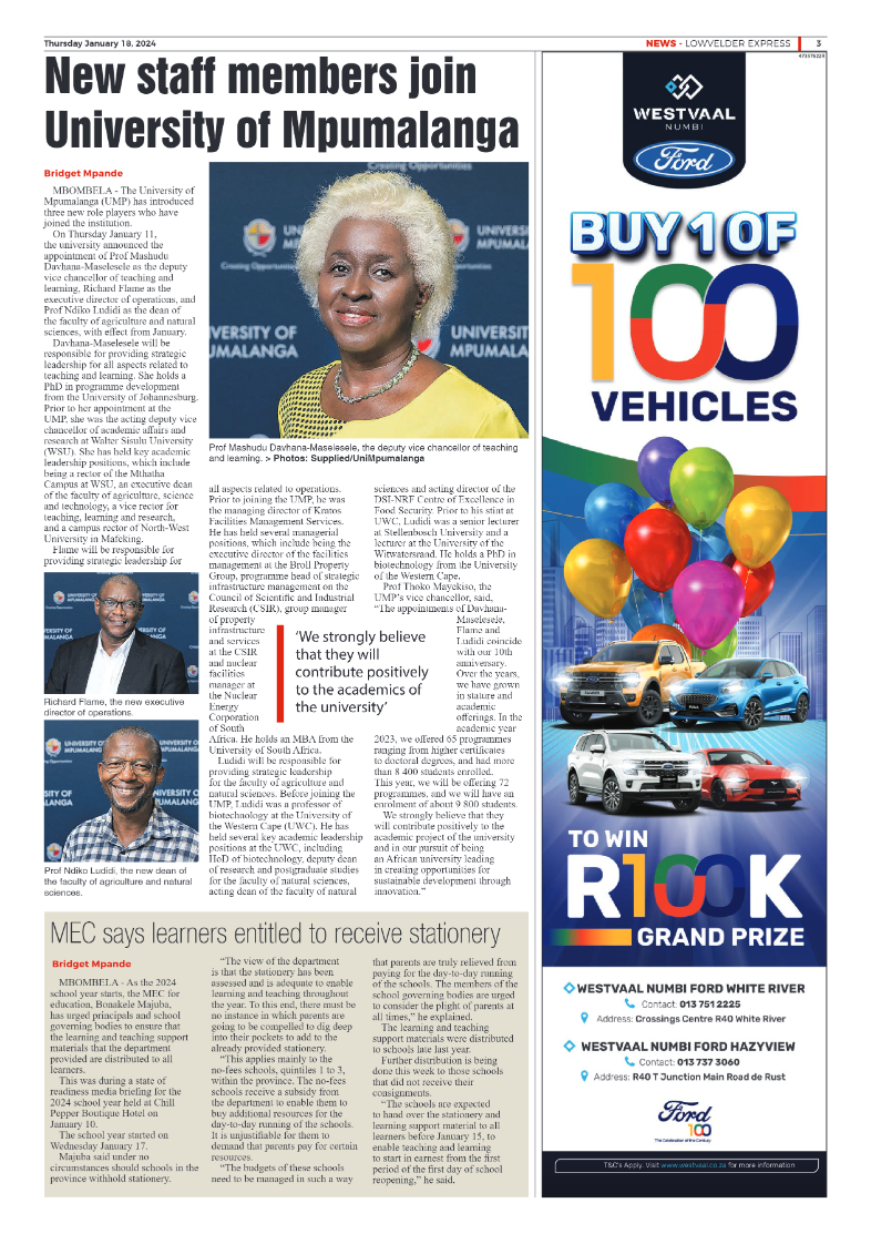 Lowvelder Express 18 January 2024 page 3