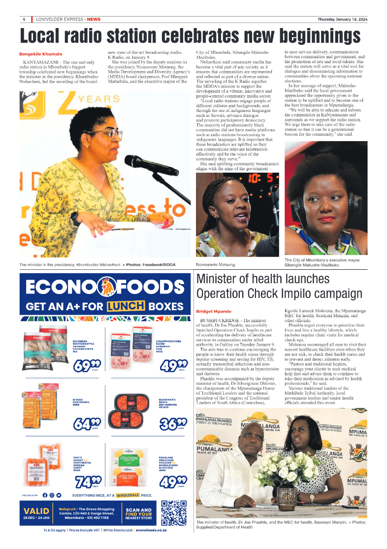 Lowvelder Express 18 January 2024 page 6