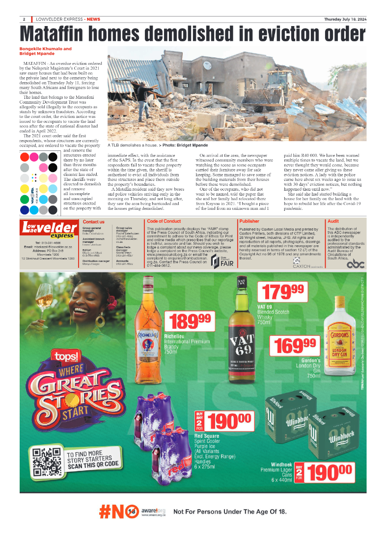 Lowvelder Express 18July 2024 page 2