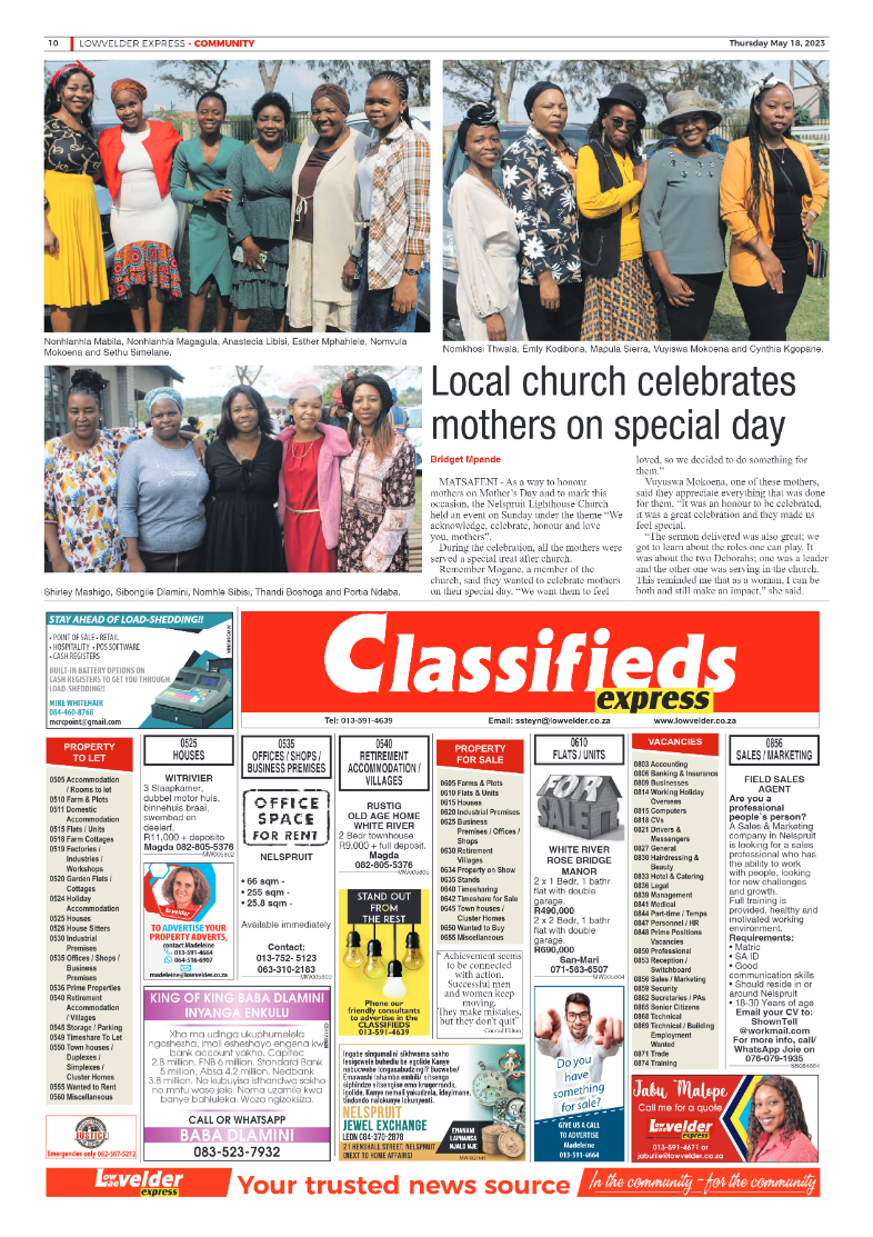 Lowvelder Express 18 May 2023 page 10
