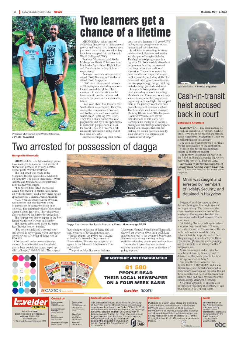 Lowvelder Express 18 May 2023 page 2