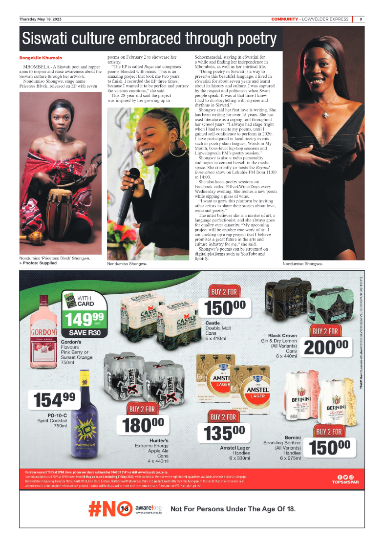 Lowvelder Express 18 May 2023 page 9