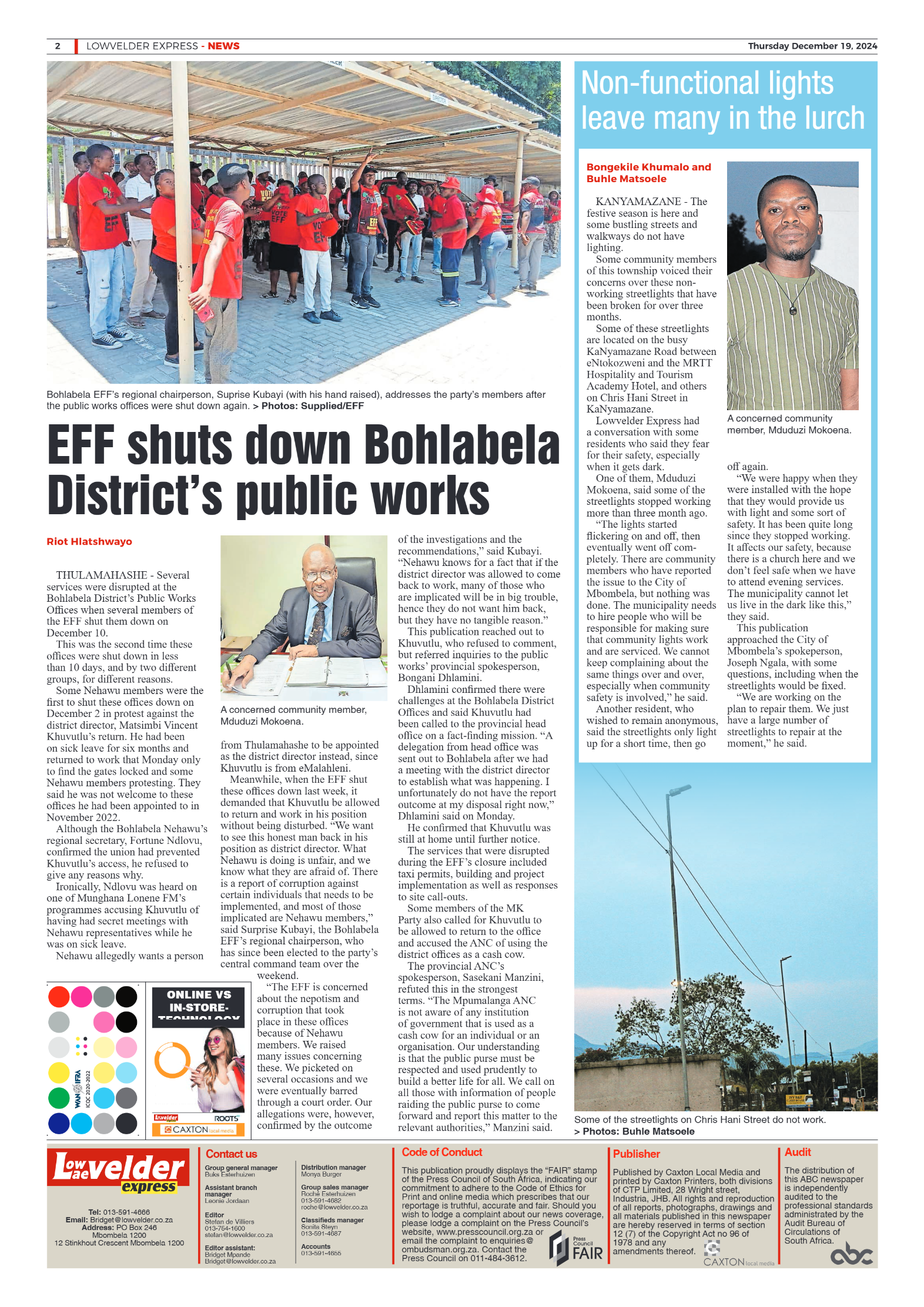 Lowvelder Express 19 December 2024 page 2