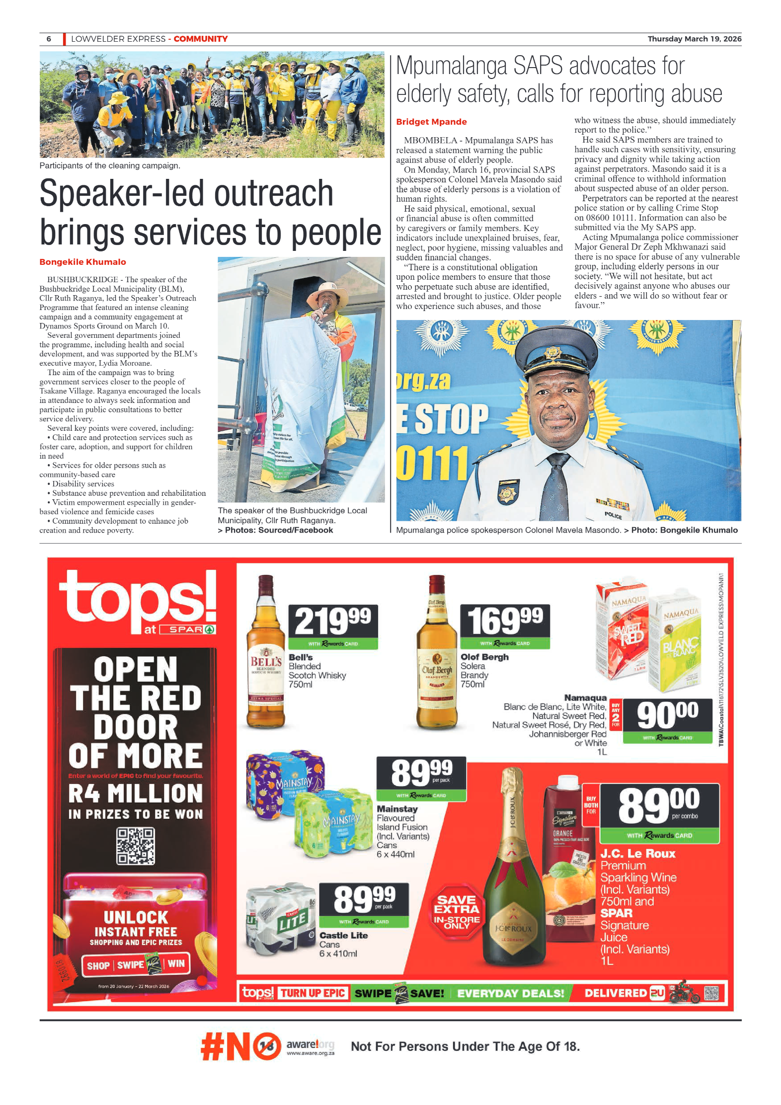 Lowvelder Express 19 March 2026 page 6