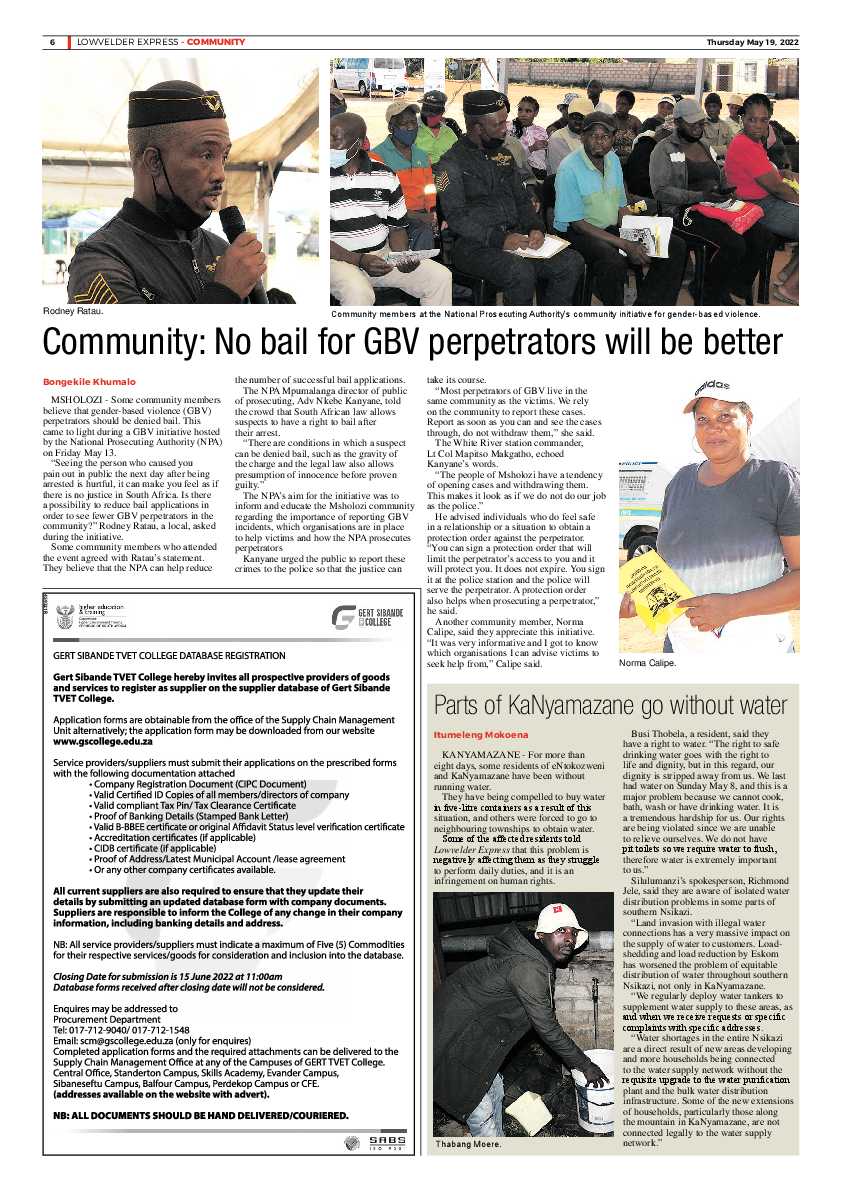 Lowvelder Express 19 May 2022 page 6