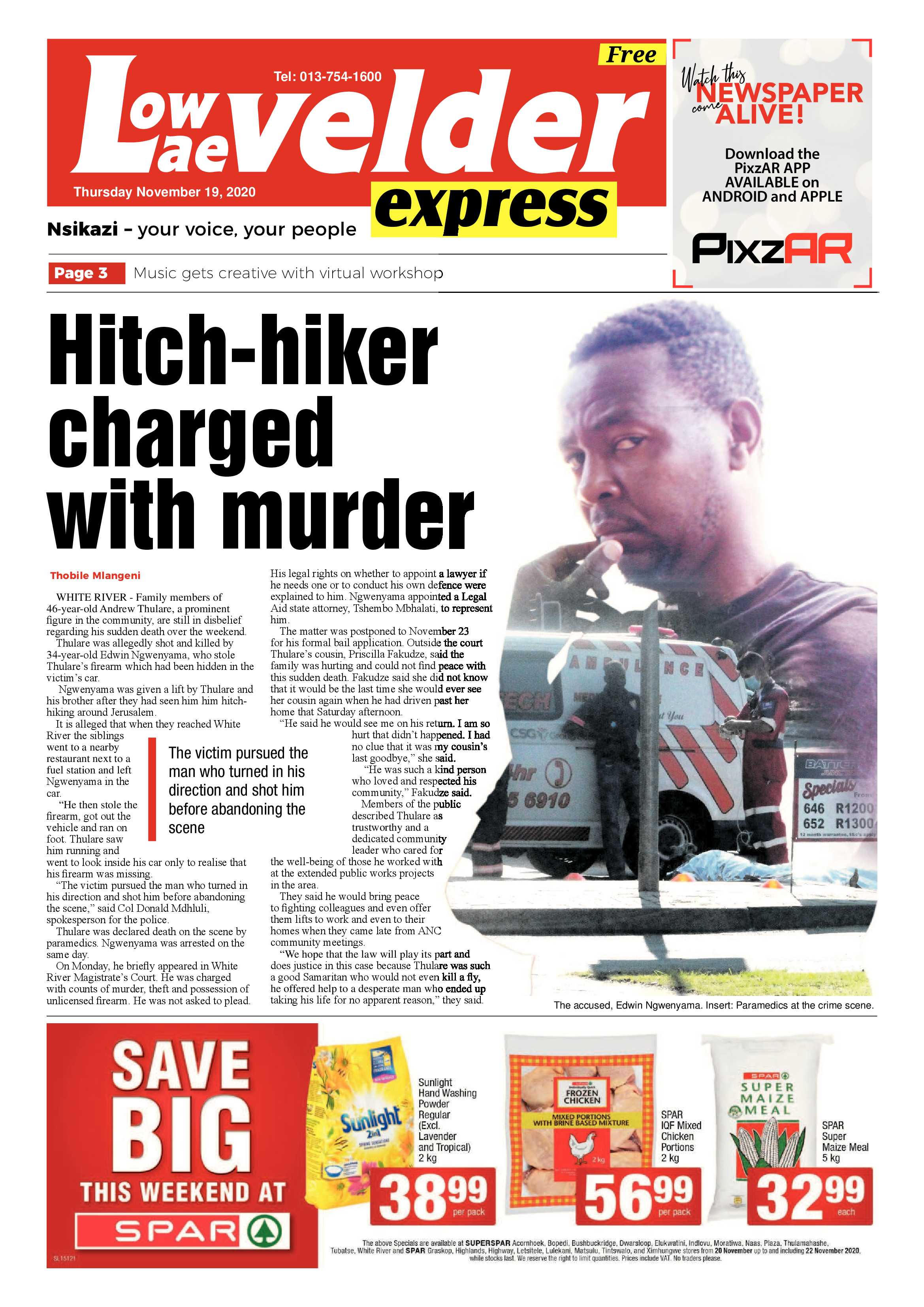 Lowvelder Express 19 November 2020 page 1