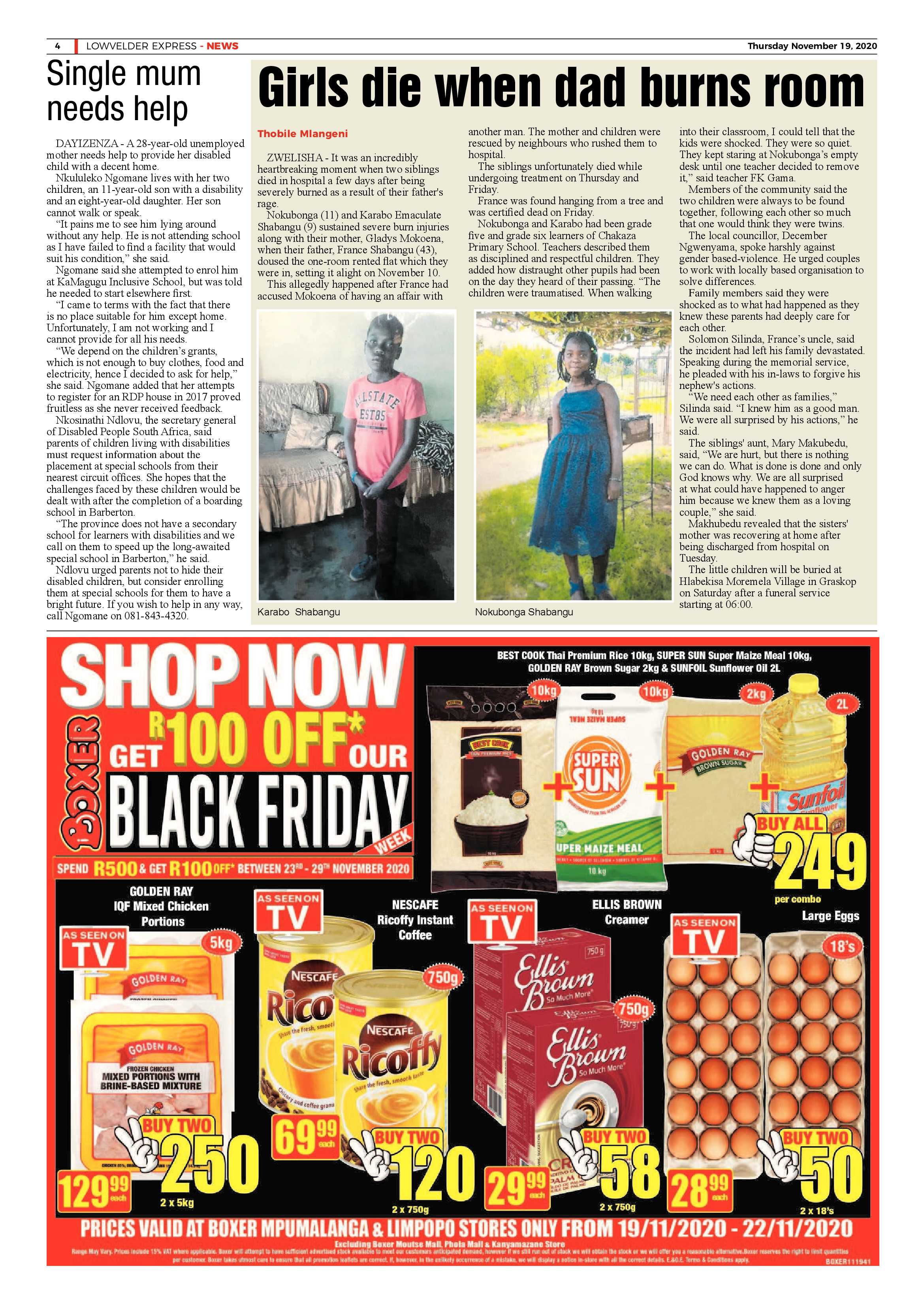 Lowvelder Express 19 November 2020 page 4