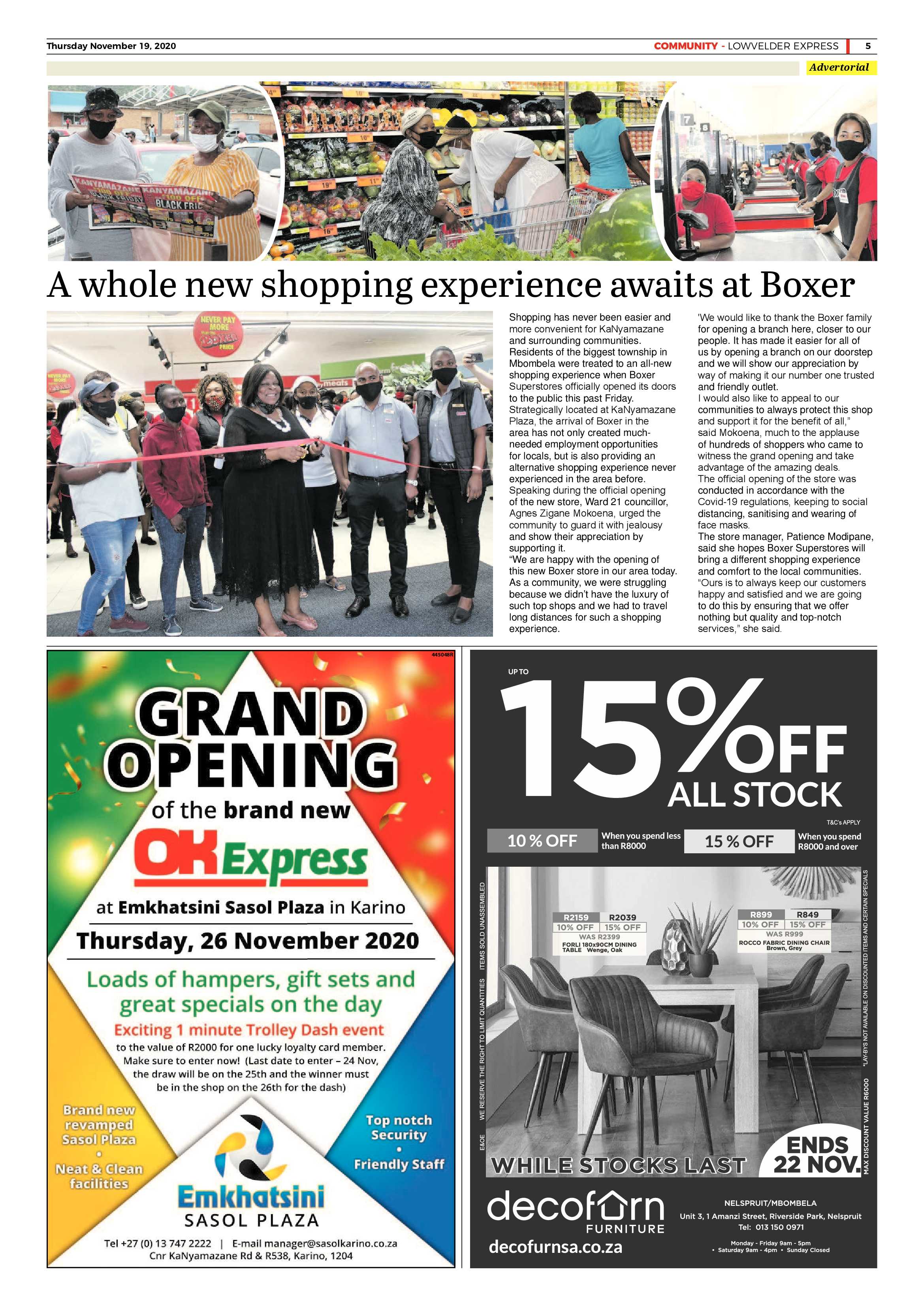 Lowvelder Express 19 November 2020 page 5