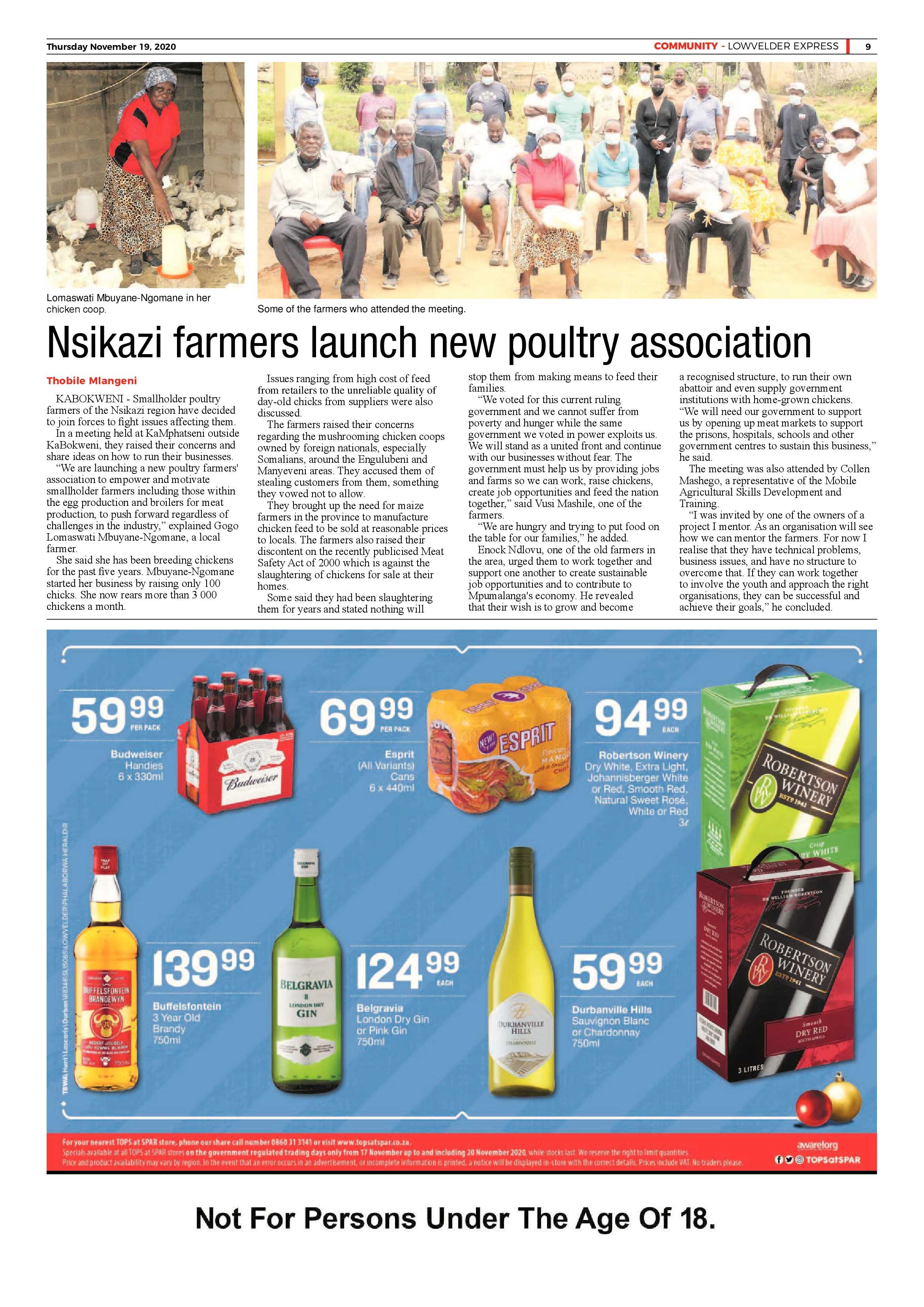 Lowvelder Express 19 November 2020 page 9