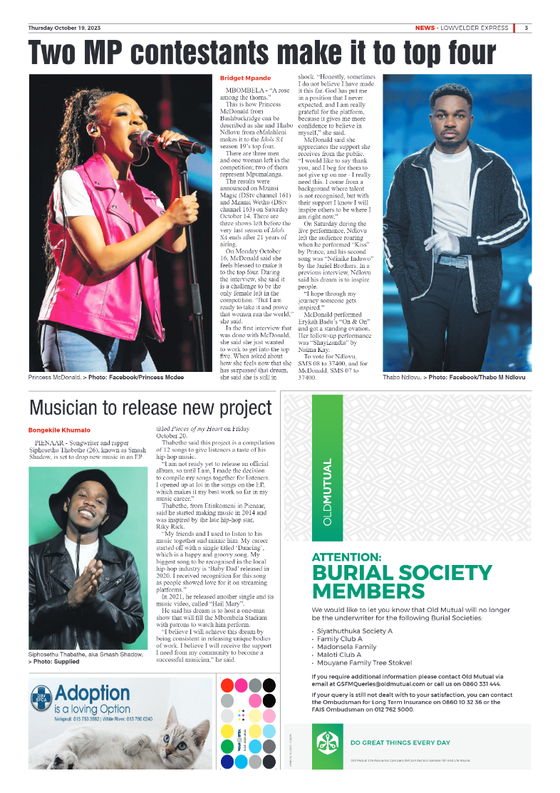 Lowvelder Express 19 October 2023 page 3