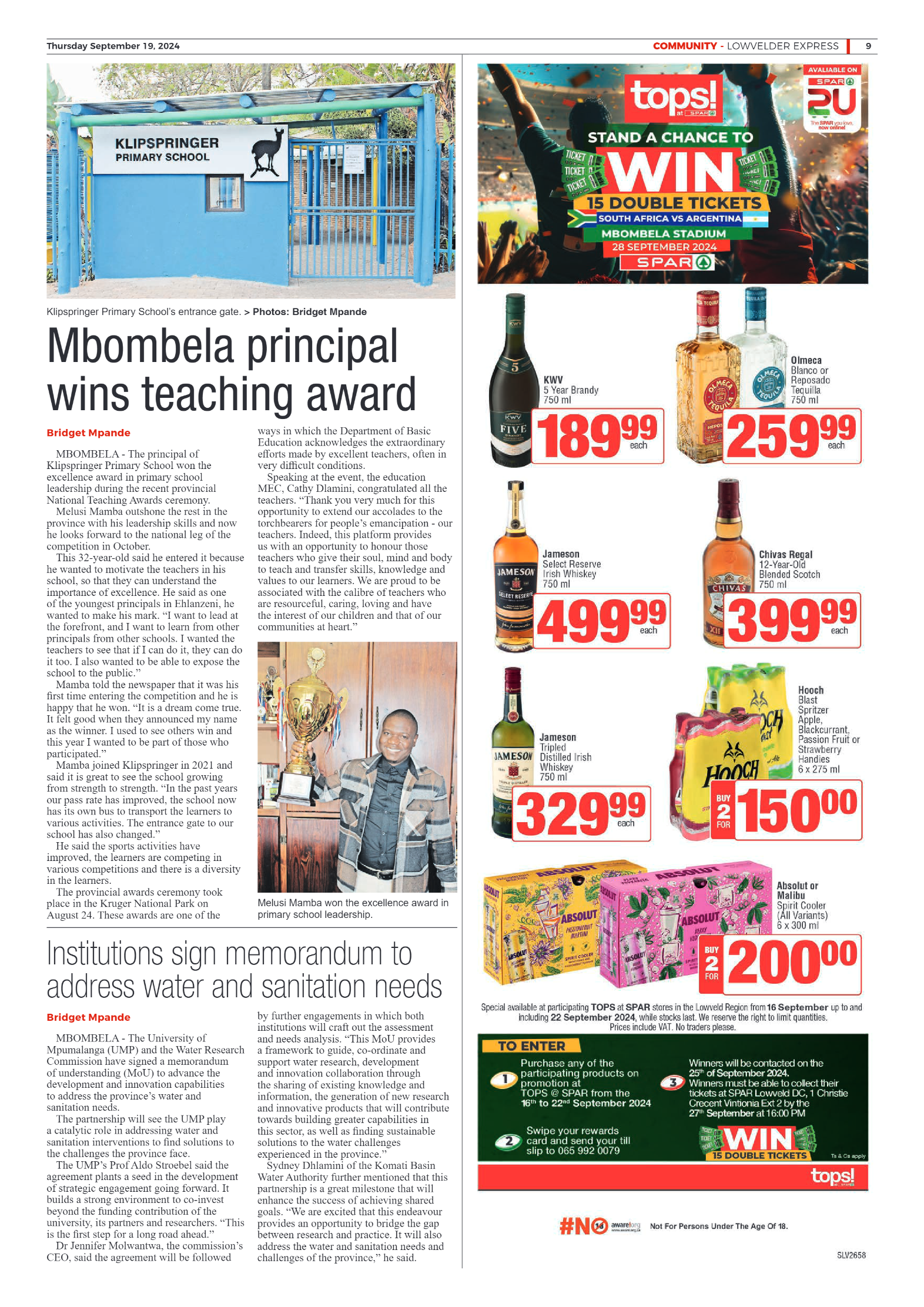 Lowvelder Express 19 September 2024 page 9