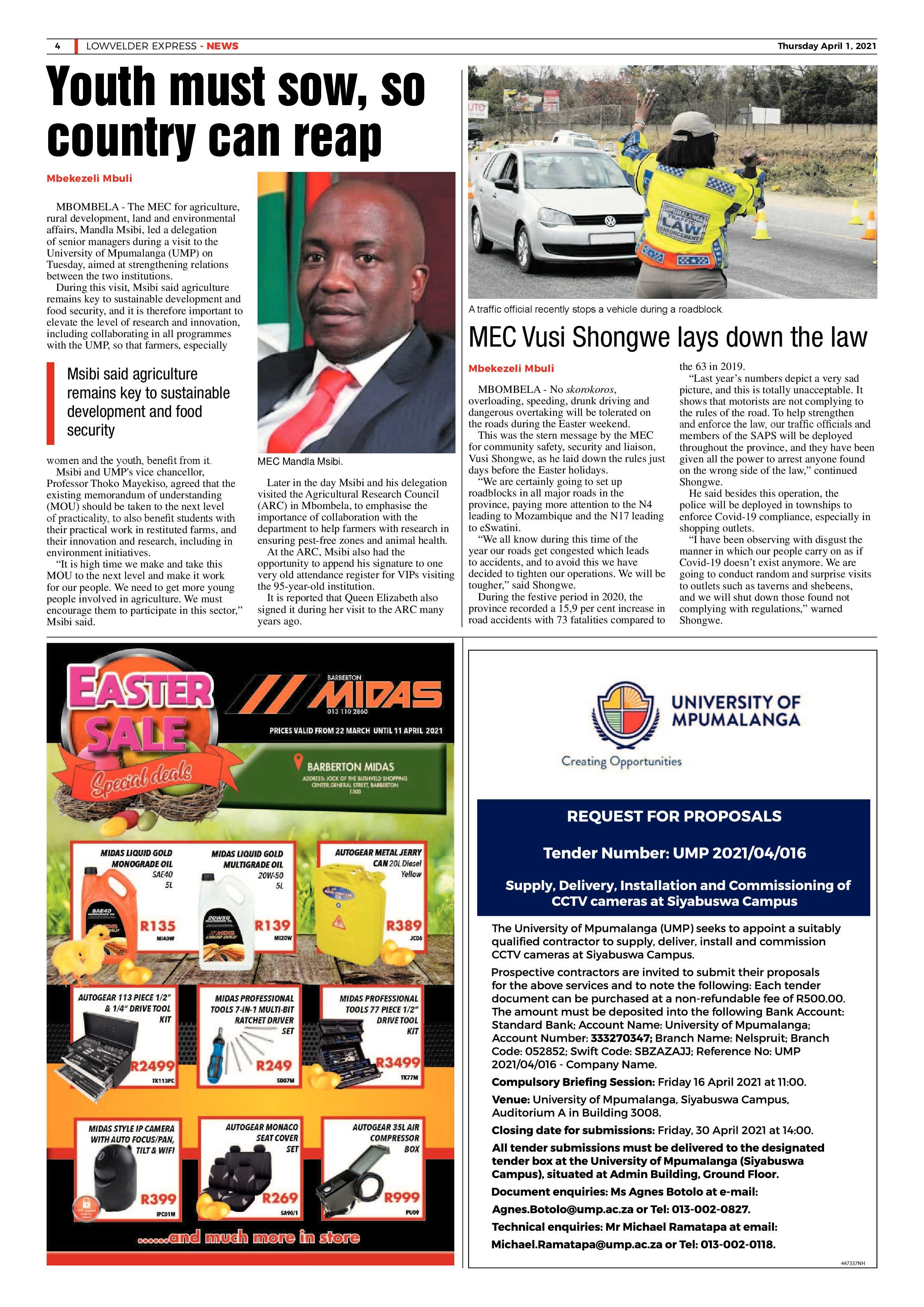 Lowvelder Express 1 April 2021 page 4