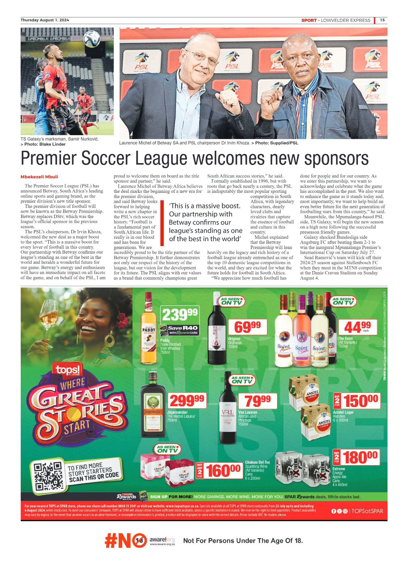Lowvelder Express 1 August 2024 page 15