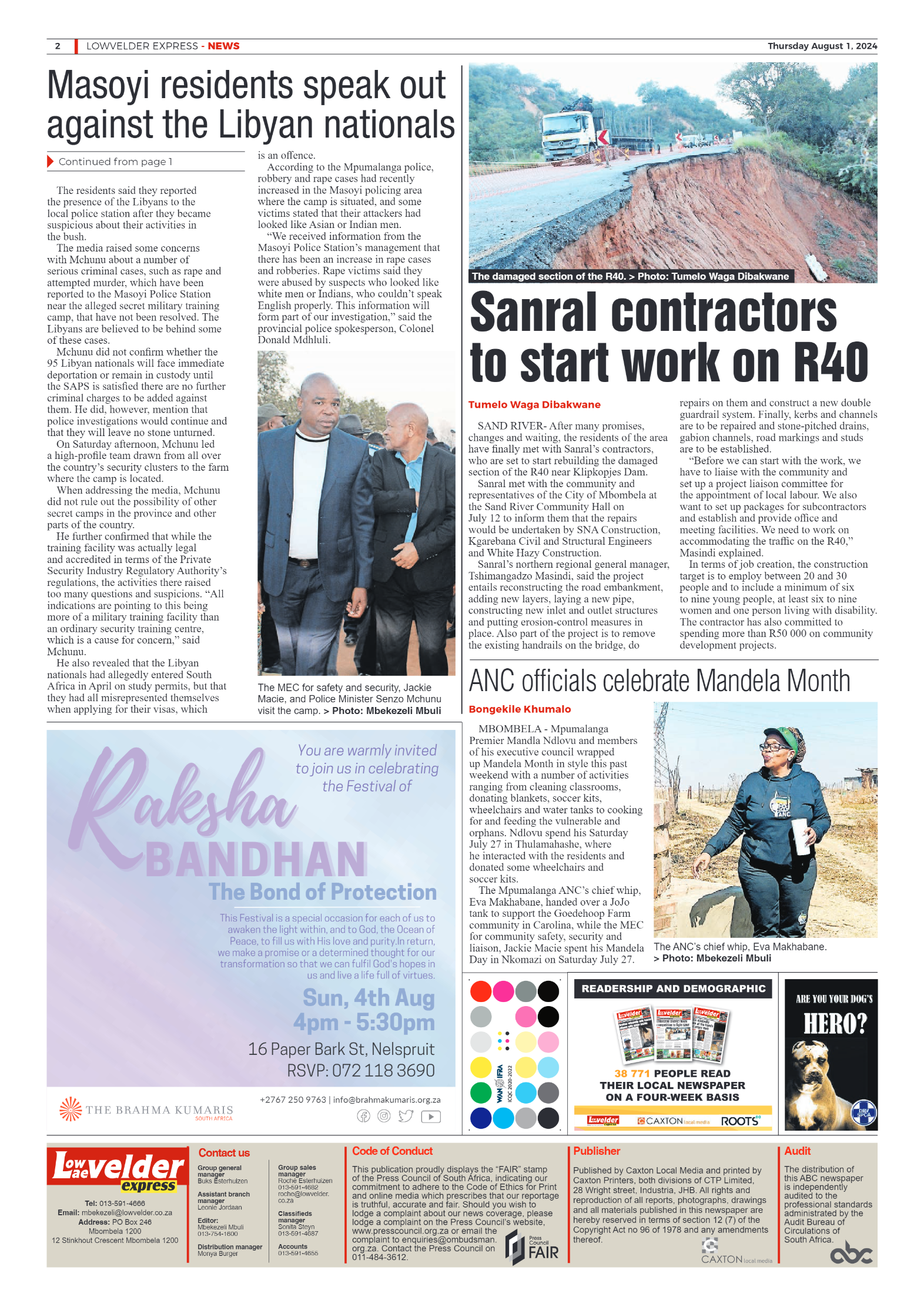 Lowvelder Express 1 August 2024 page 2