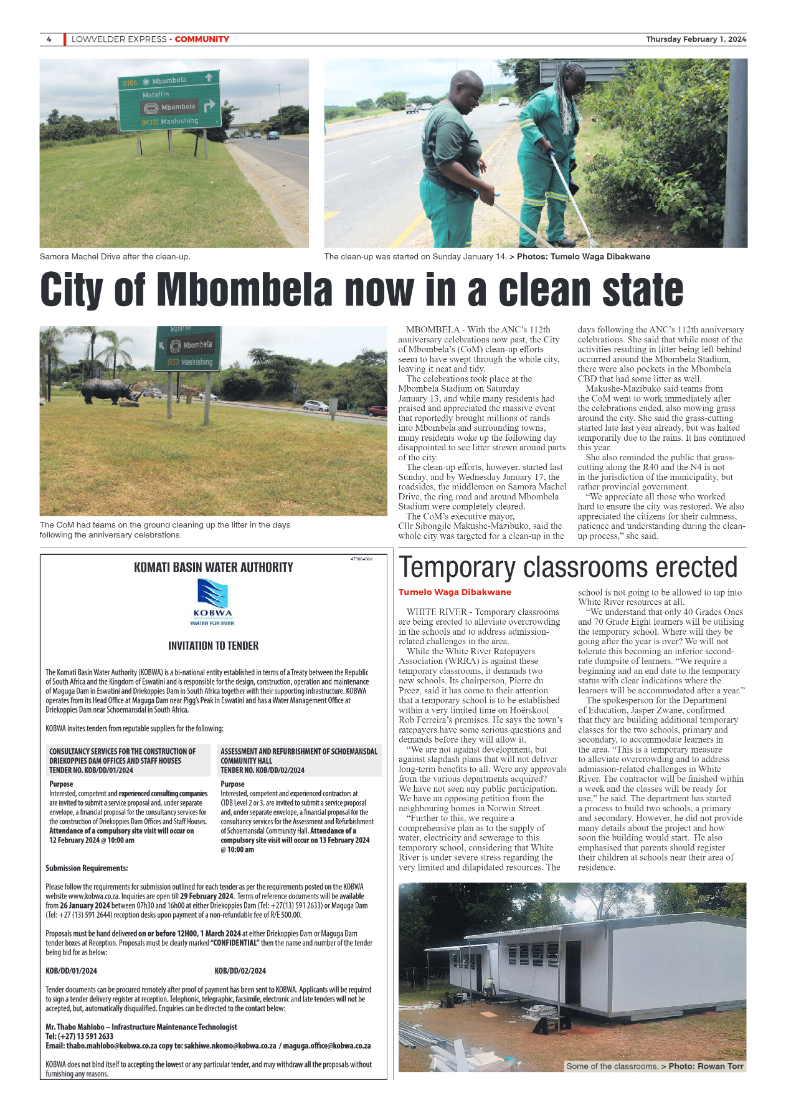 Lowvelder Express 1 February 2024 page 4