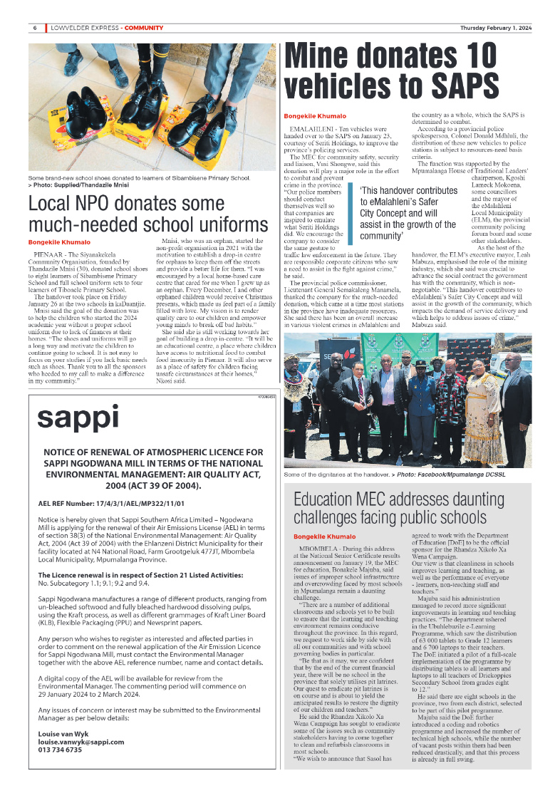 Lowvelder Express 1 February 2024 page 6