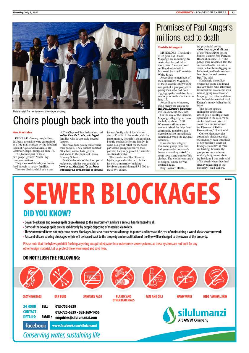 Lowvelder Express 1 July 2021 page 11
