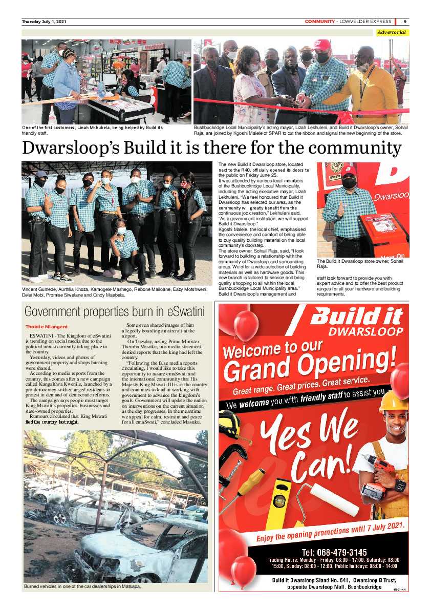 Lowvelder Express 1 July 2021 page 9