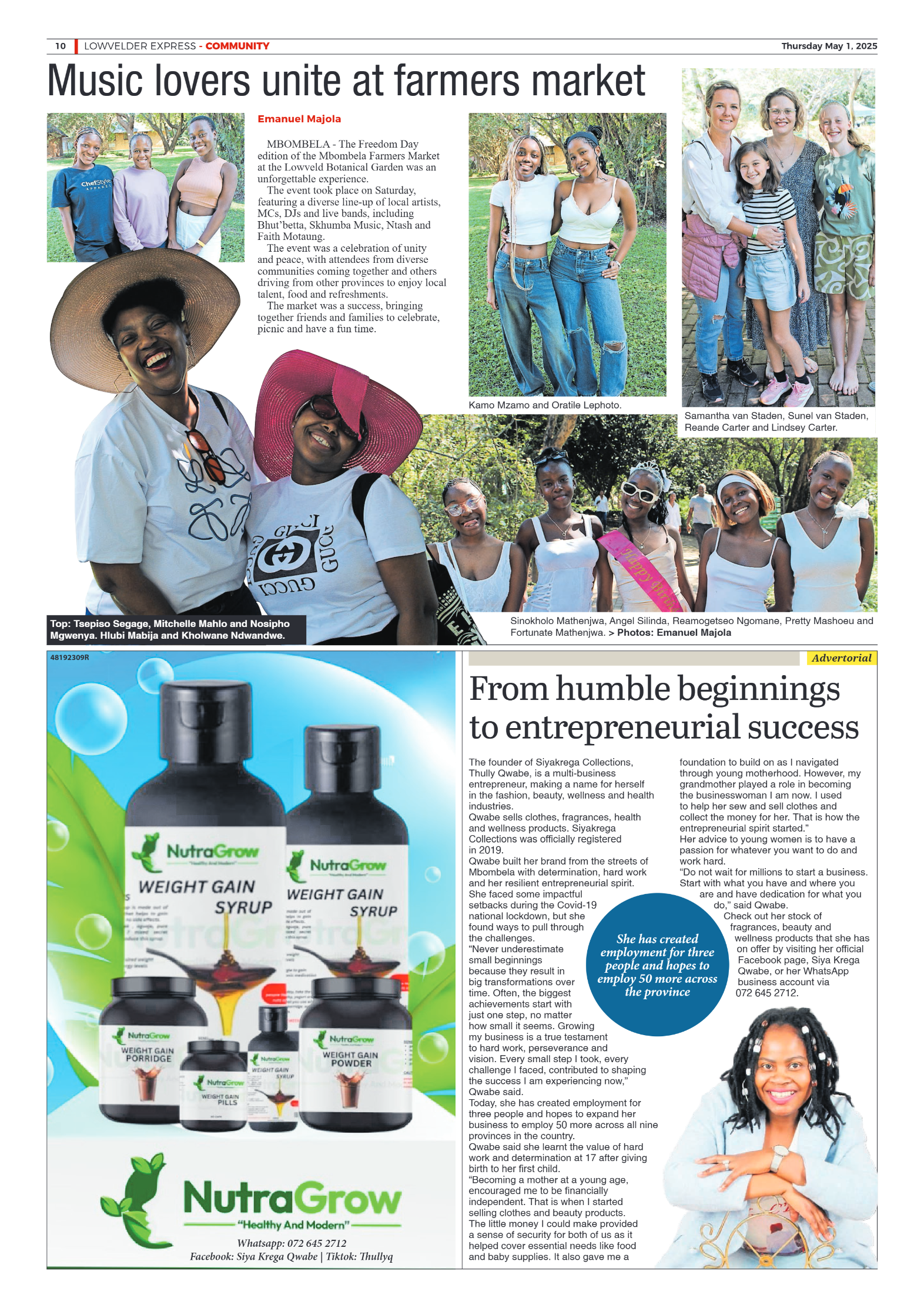 Lowvelder express 1 May 2025 page 10