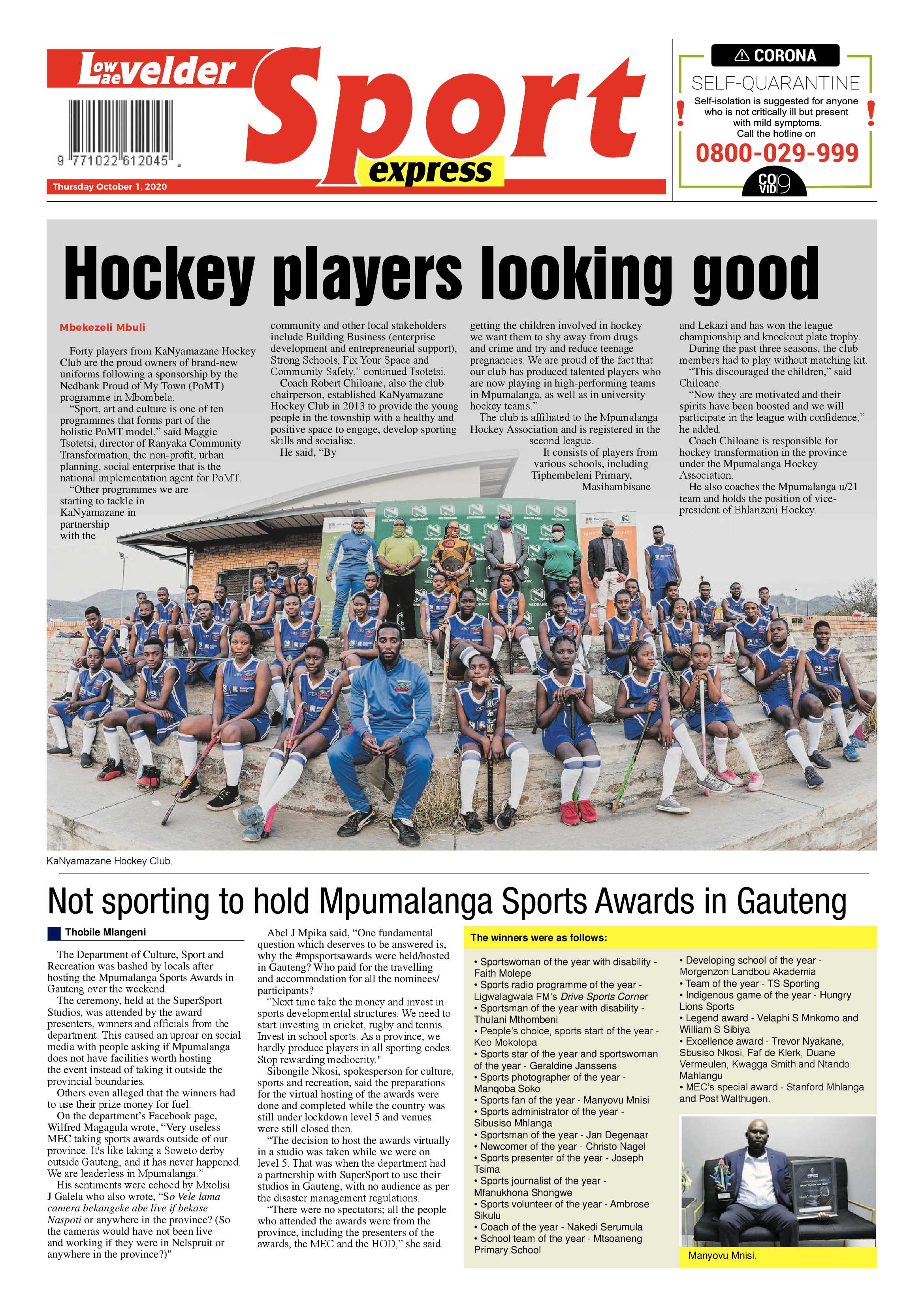 Lowvelder Express 1 October 2020 page 12