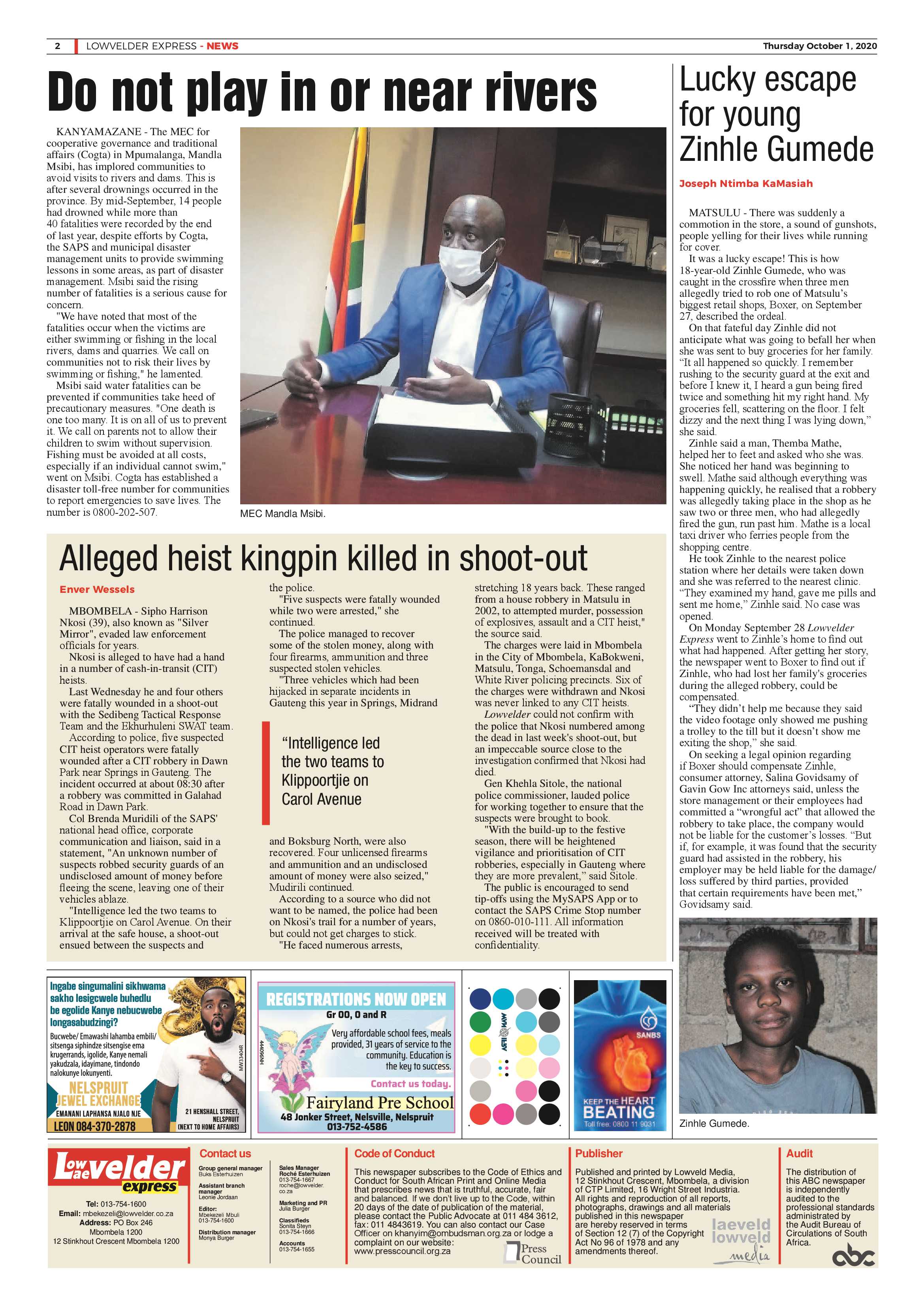 Lowvelder Express 1 October 2020 page 2