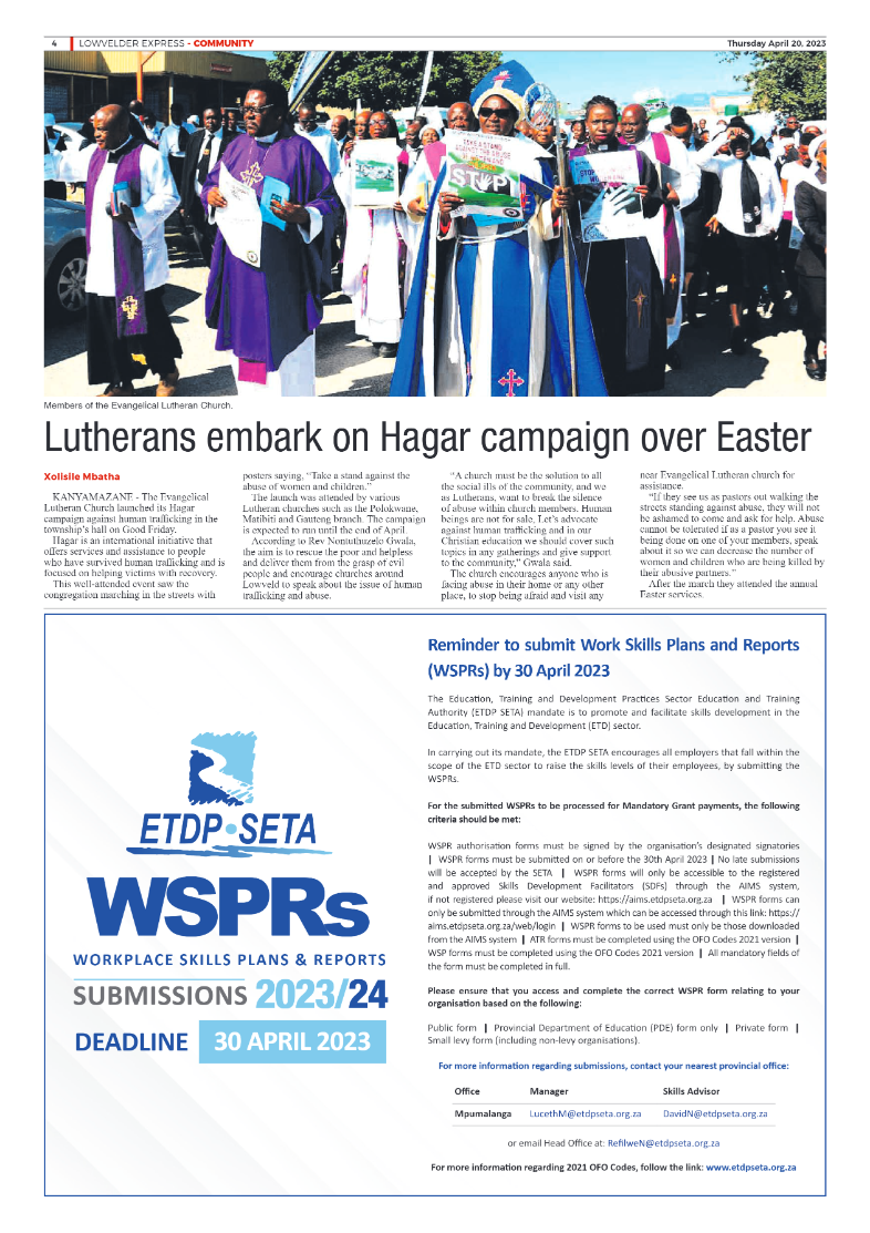 Lowvelder Express 20 April 2023 page 4